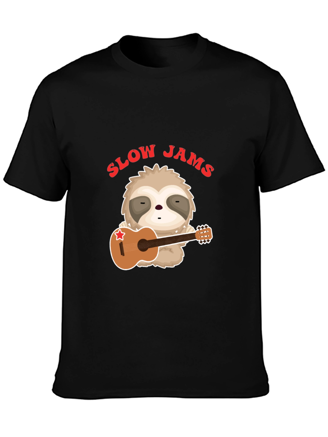 Slow Jams Sloth Graphic T-Shirt - Music Lover Tee