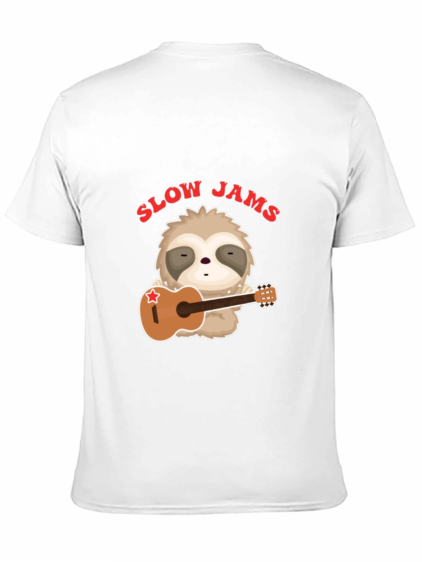 Slow Jams Sloth Graphic T-Shirt - Music Lover Tee