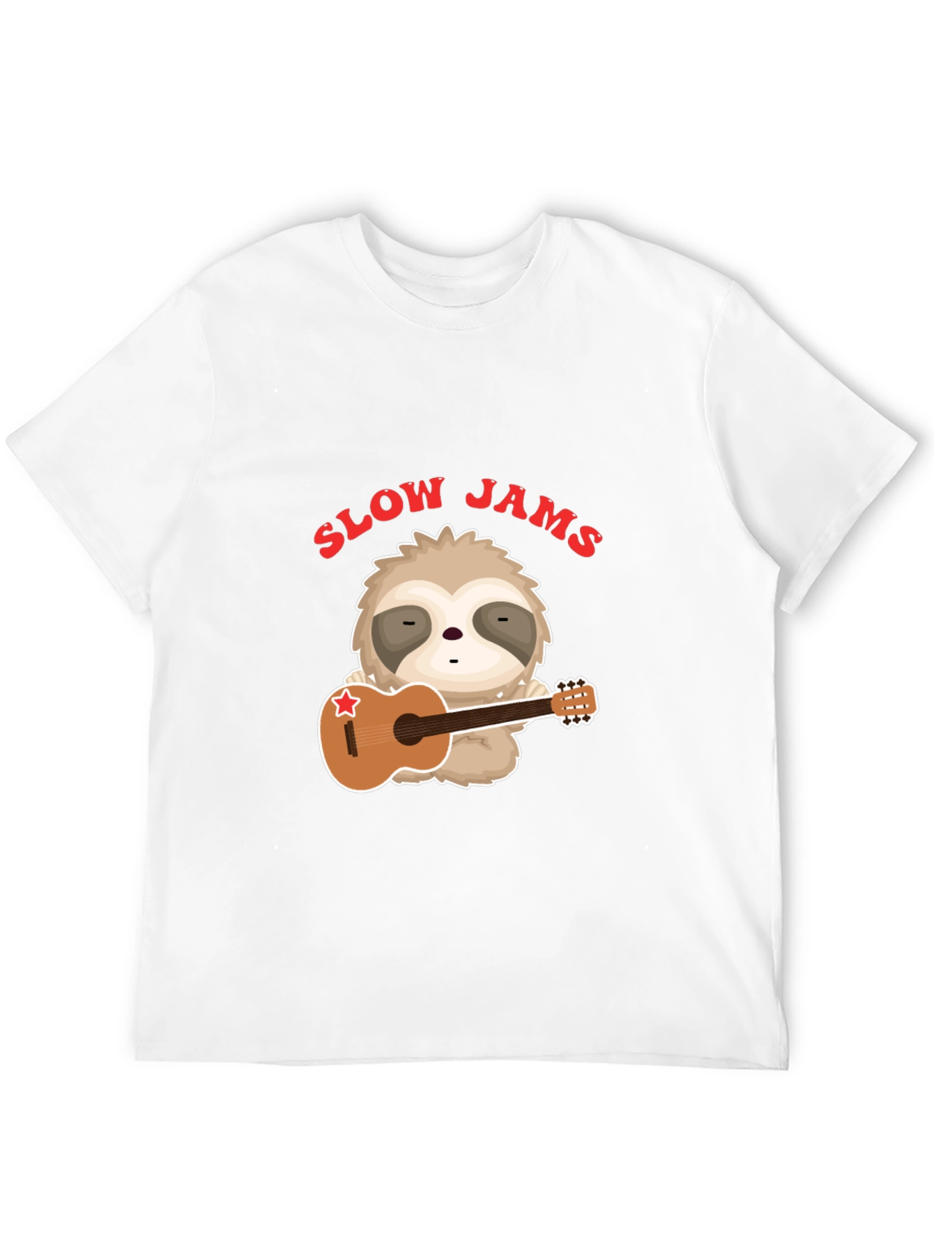 Slow Jams Sloth Graphic T-Shirt - Music Lover Tee