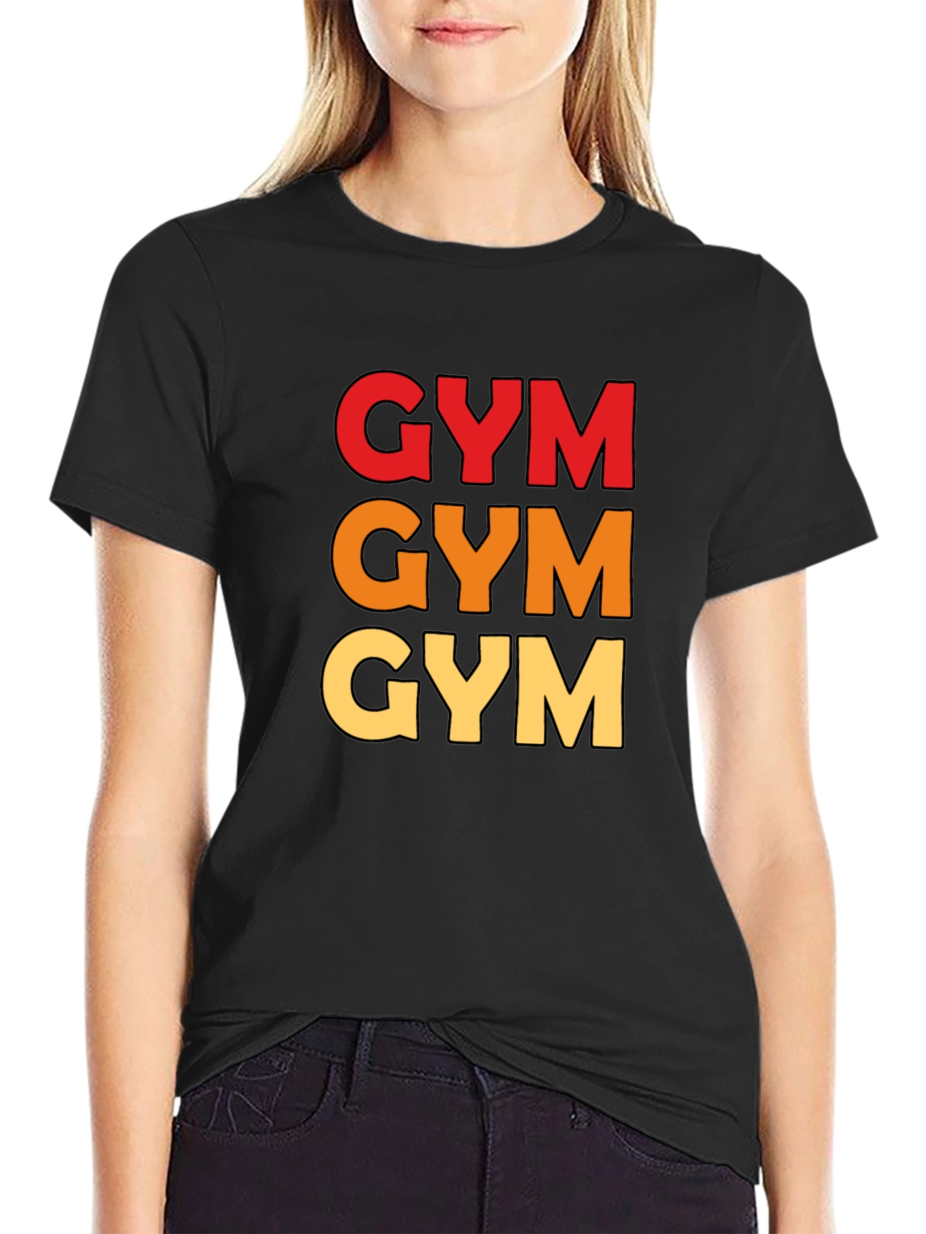 Triple GYM Text Tee - Workout Ready