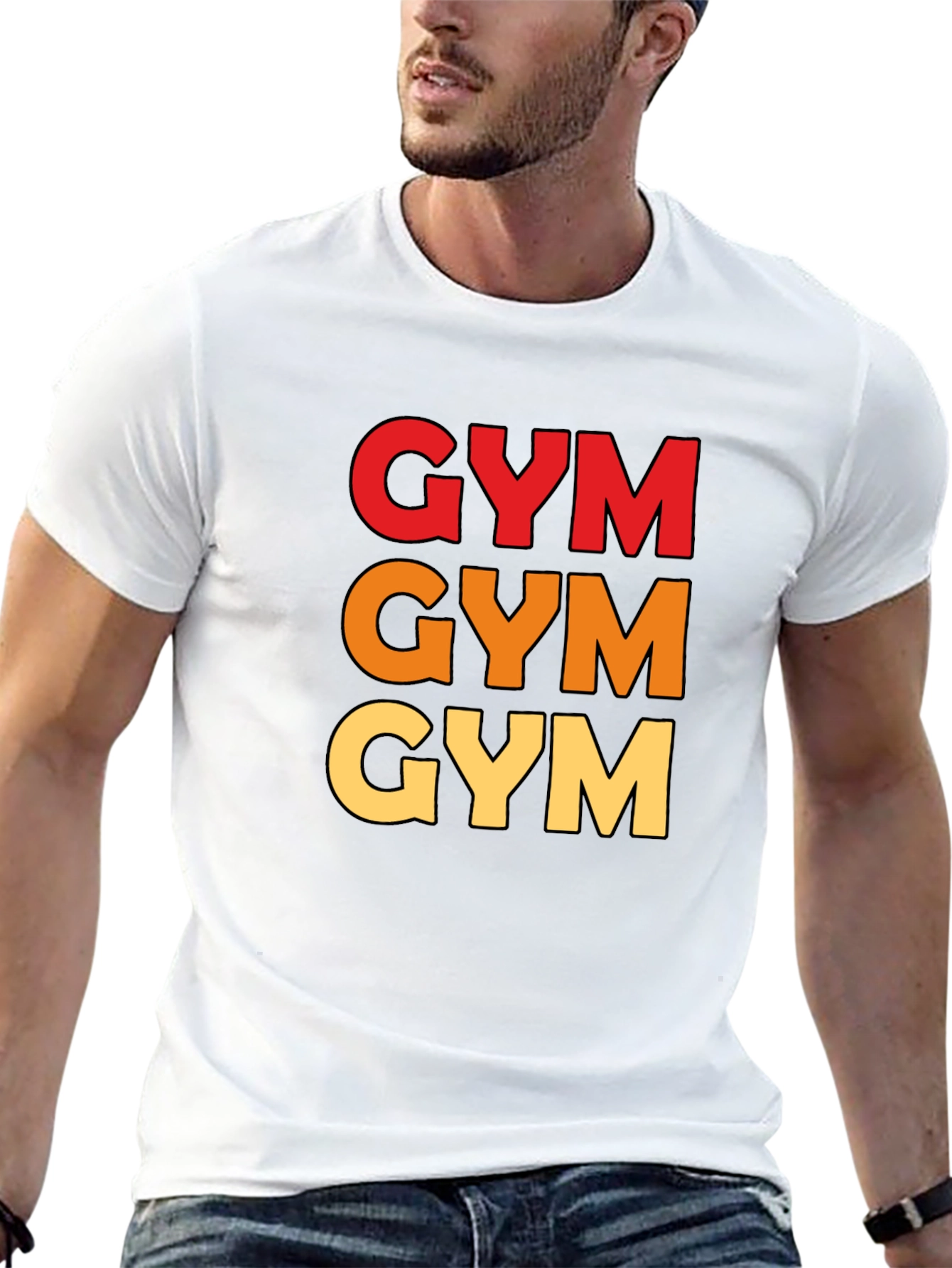 Triple GYM Text Tee - Workout Ready