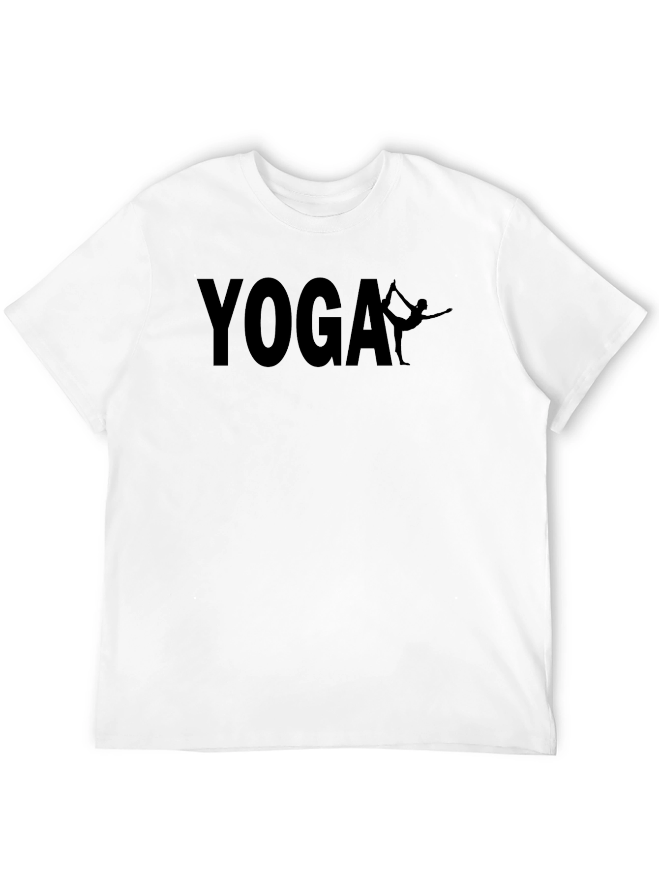 Yoga Graphic T-Shirt - Black Cotton Blend