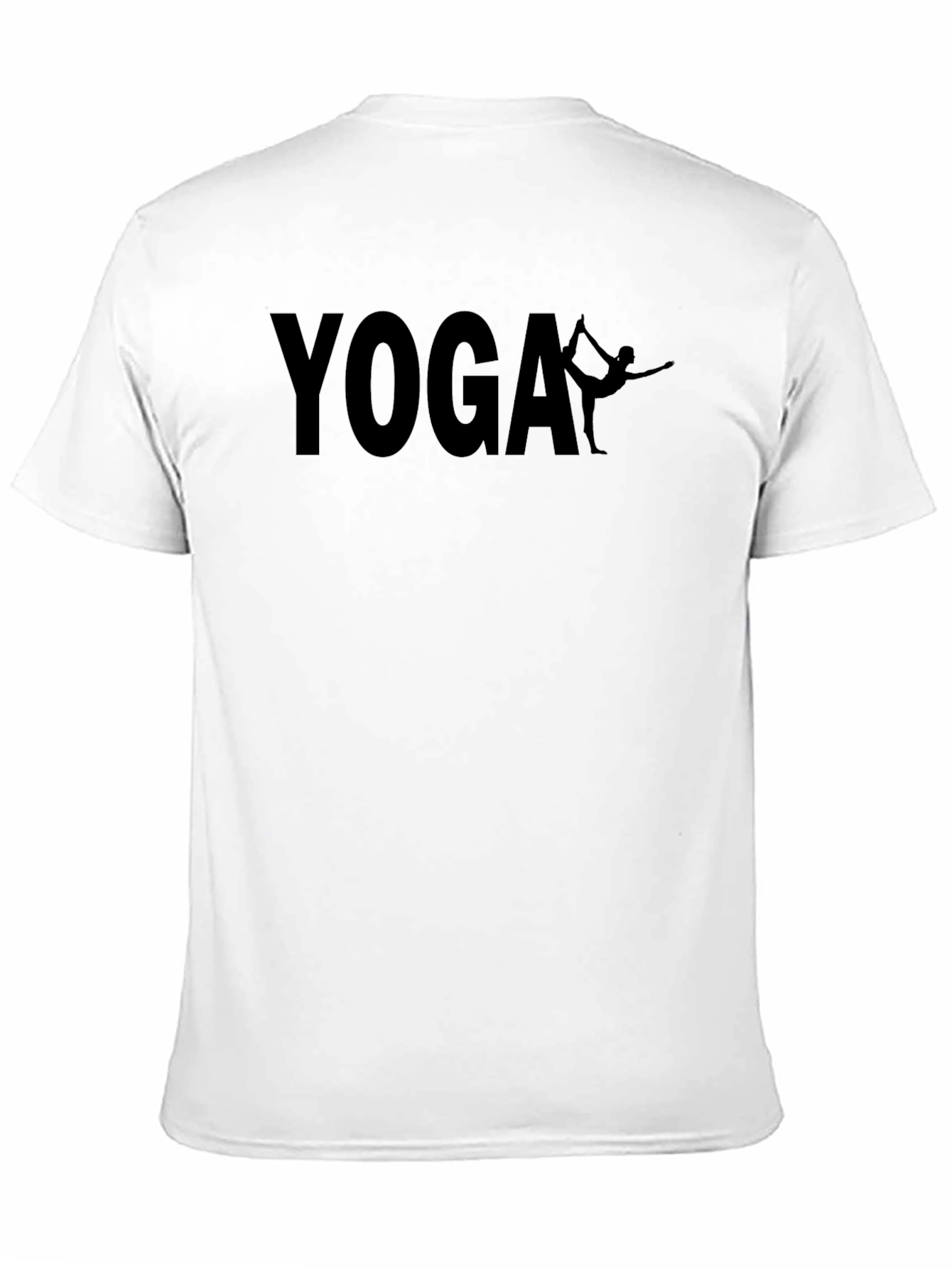 Yoga Graphic T-Shirt - Black Cotton Blend