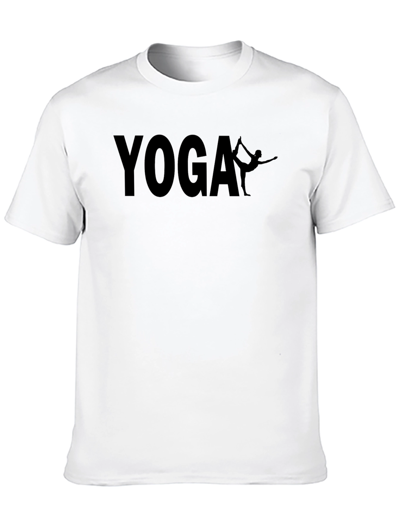 Yoga Graphic T-Shirt - Black Cotton Blend