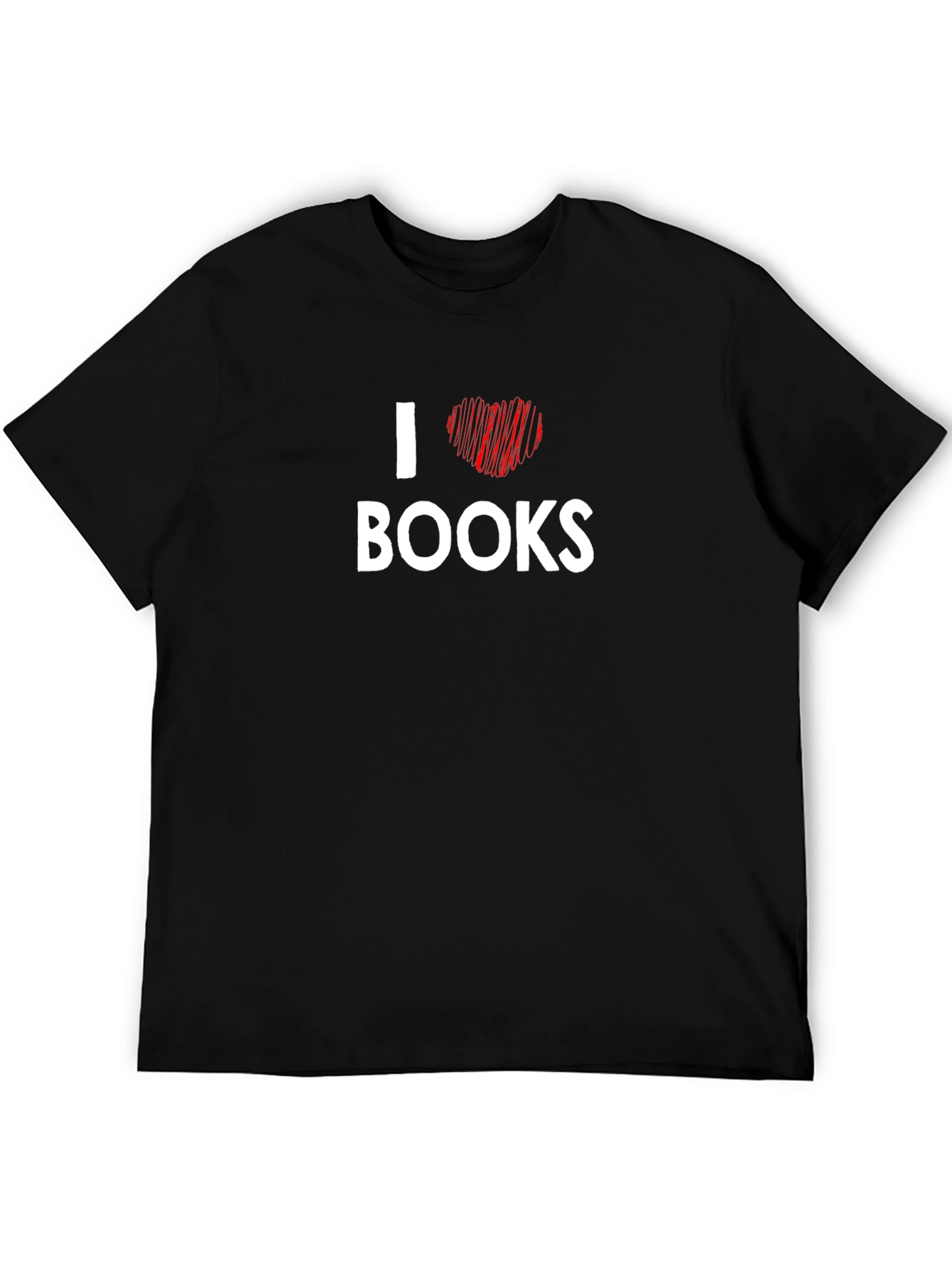 I Heart Books Graphic T-Shirt - Black