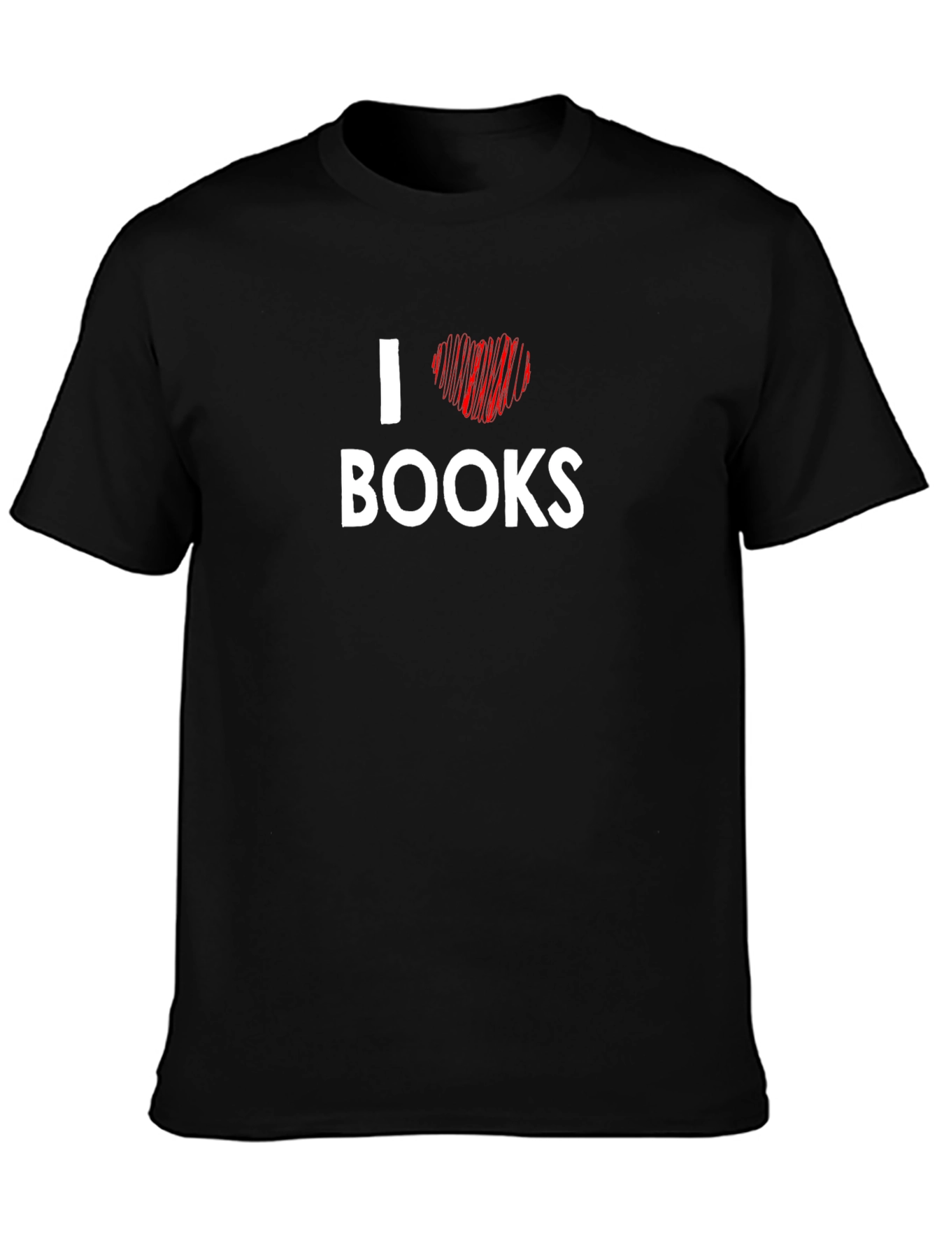 I Heart Books Graphic T-Shirt - Black
