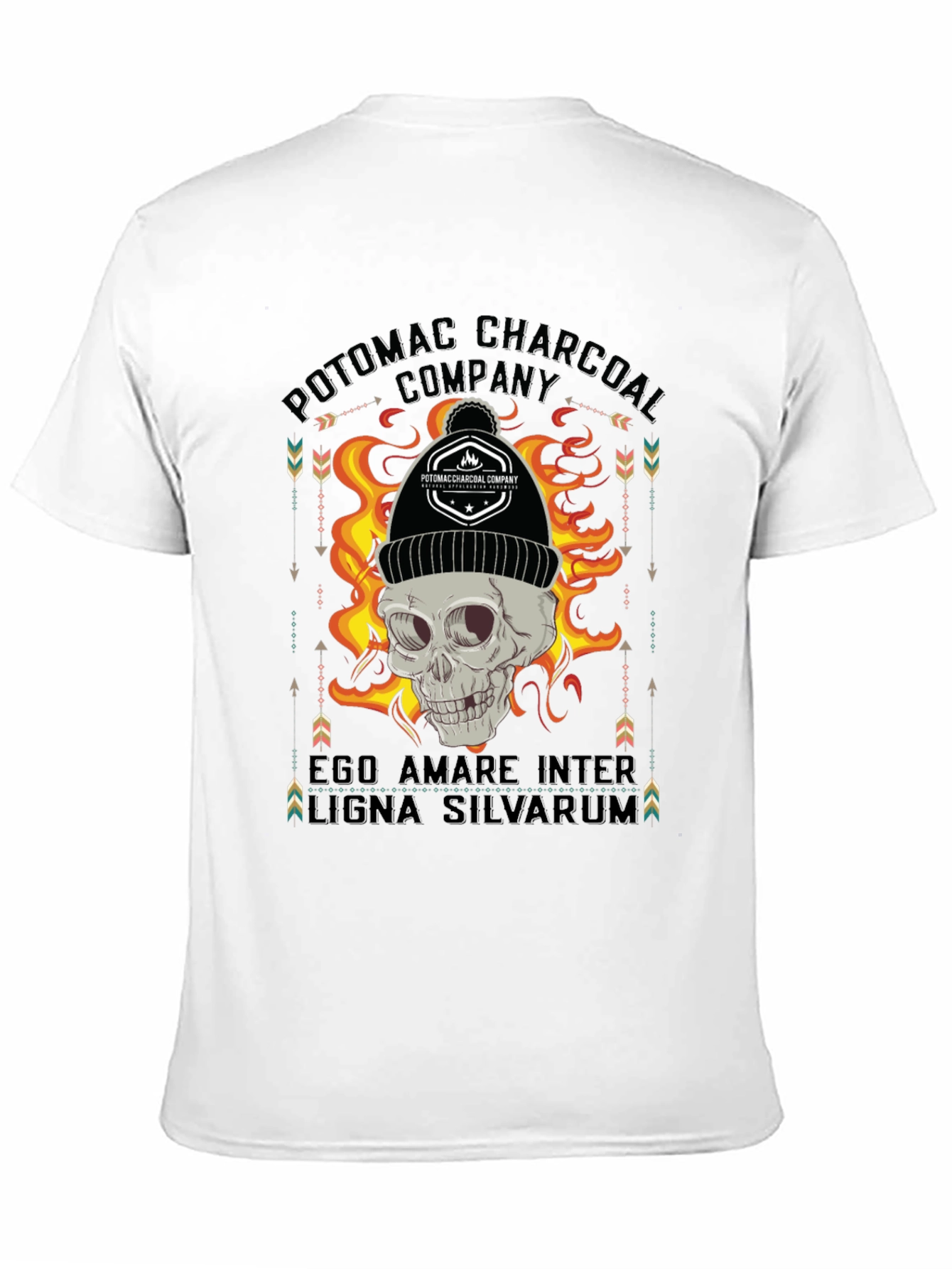 Potomac Charcoal Skull Graphic T-Shirt