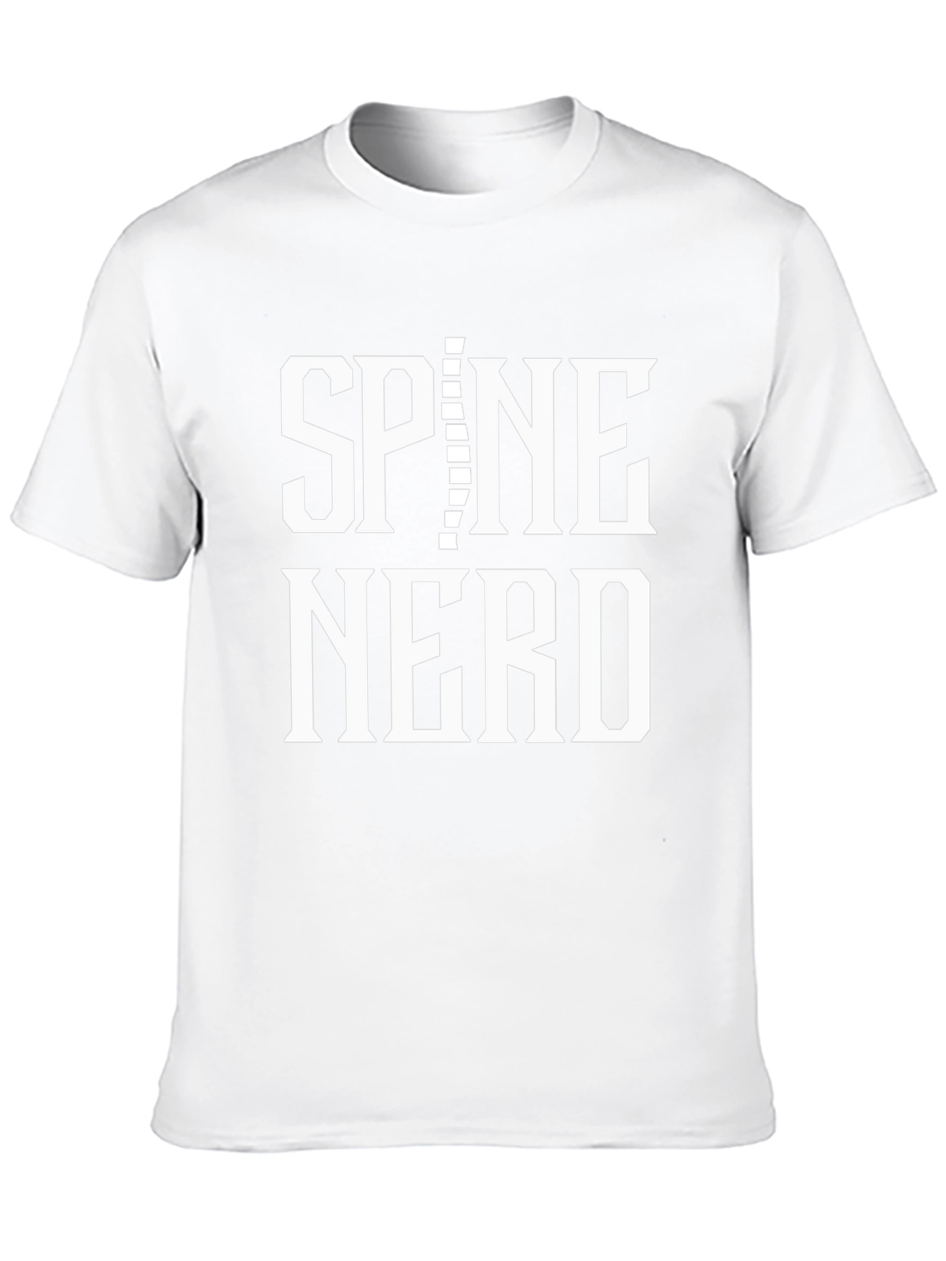 Spine Nerd Graphic Tee - Black Crew Neck T-Shirt