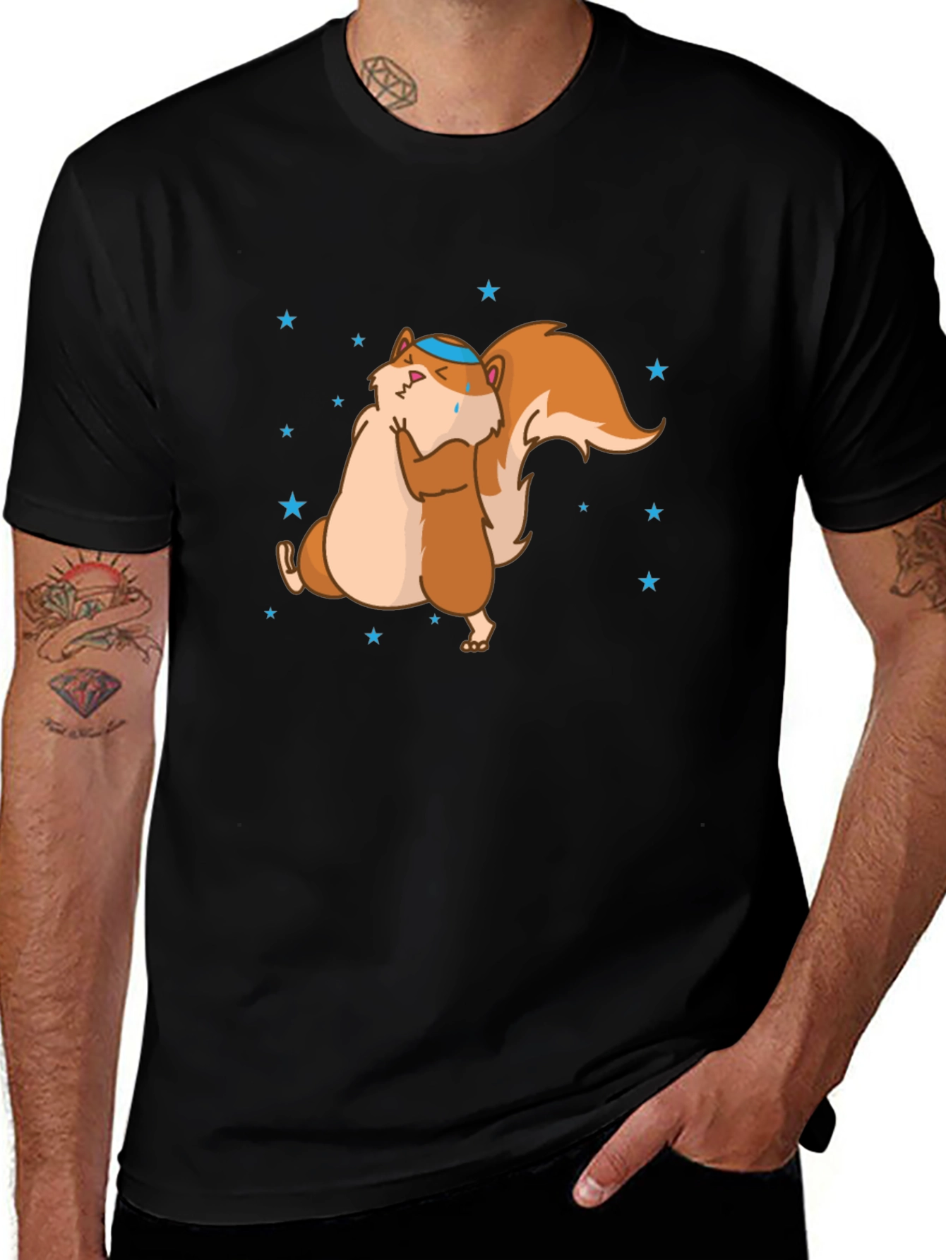 Funny Squirrel Hug T-Shirt - Unisex Cotton Tee
