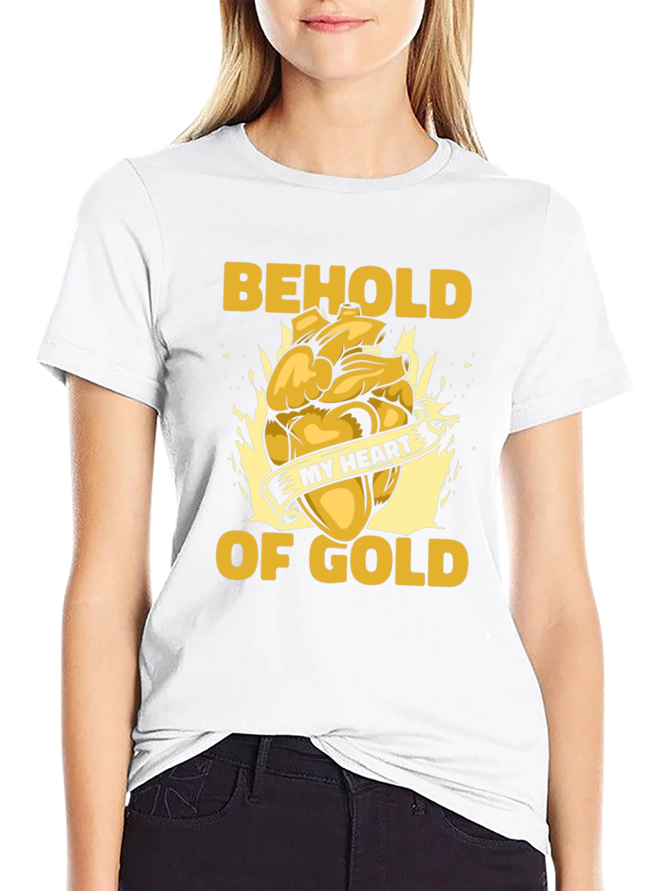 Behold My Heart of Gold Graphic Tee