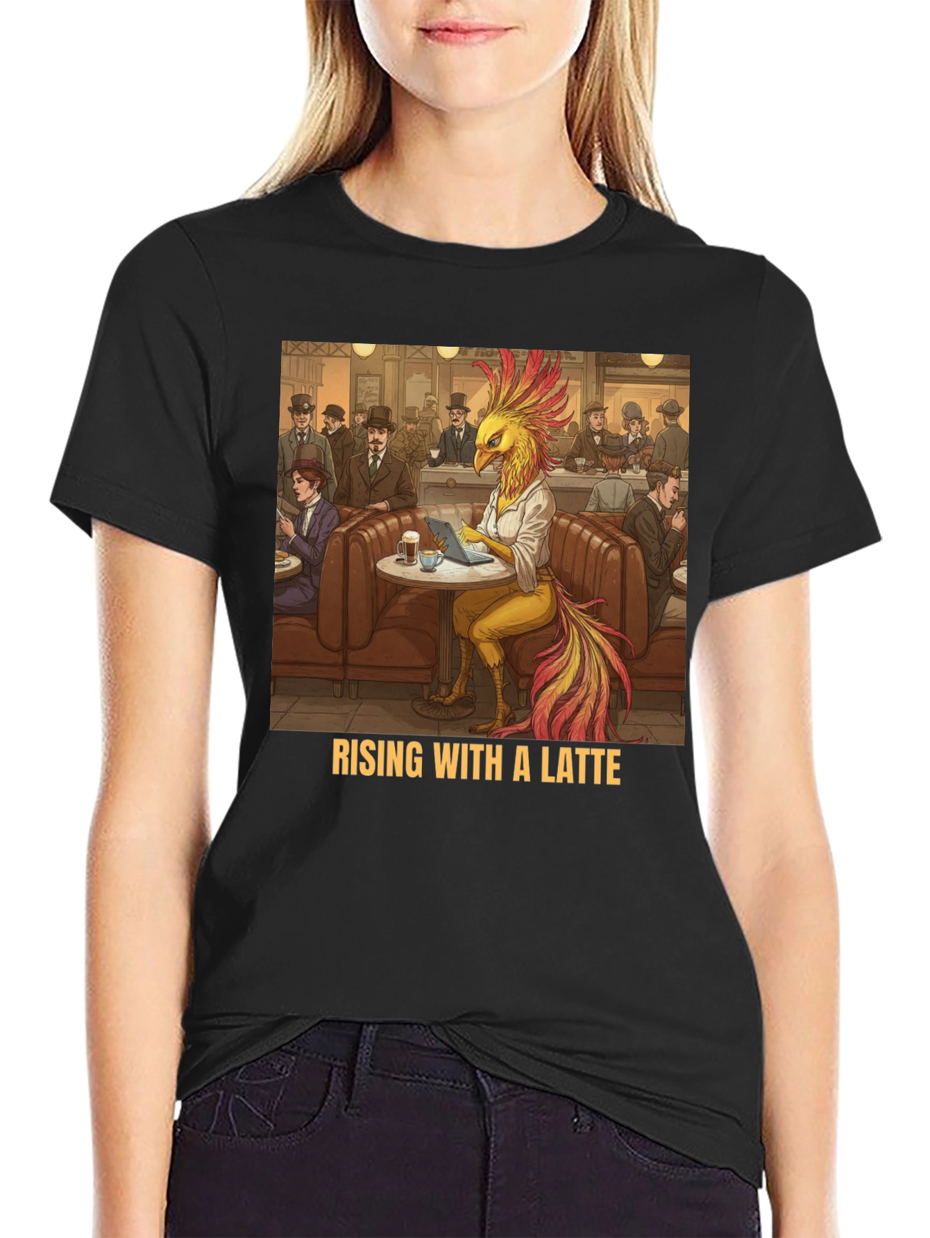 Rising with a Latte T-Shirt