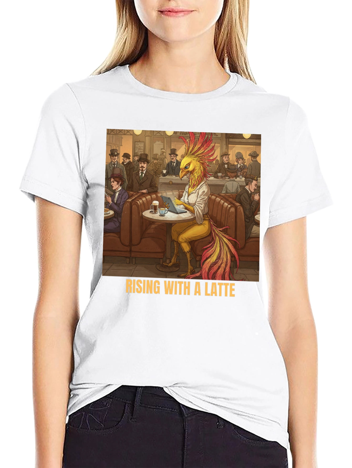 Rising with a Latte T-Shirt