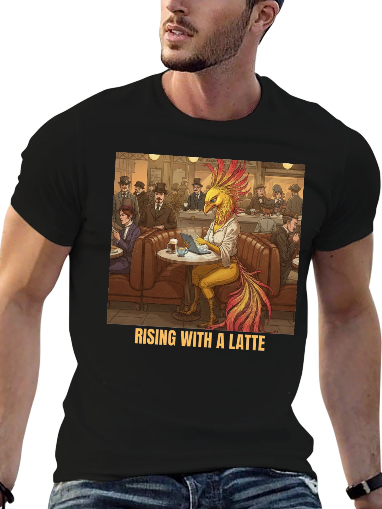 Rising with a Latte T-Shirt