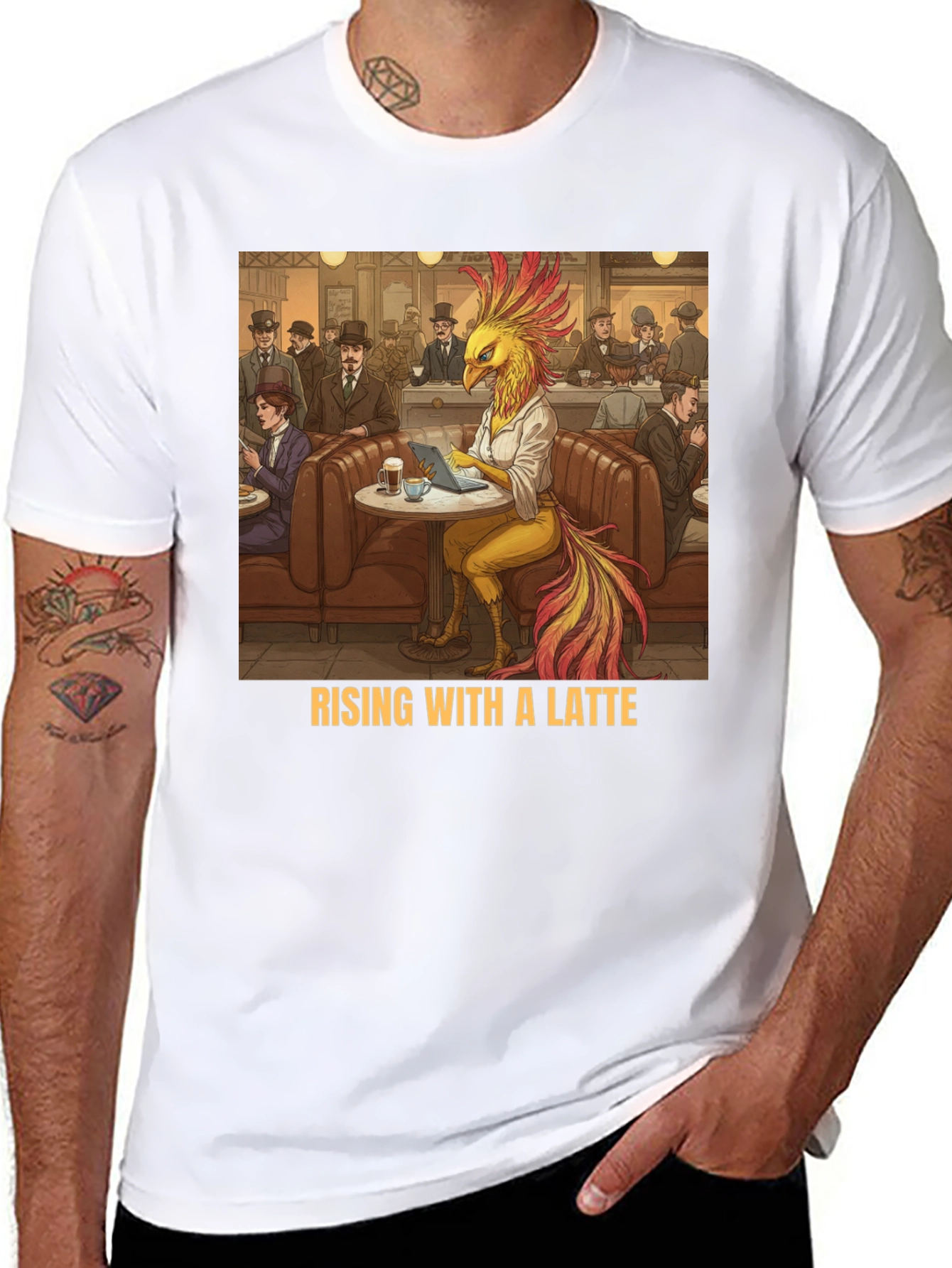 Rising with a Latte T-Shirt