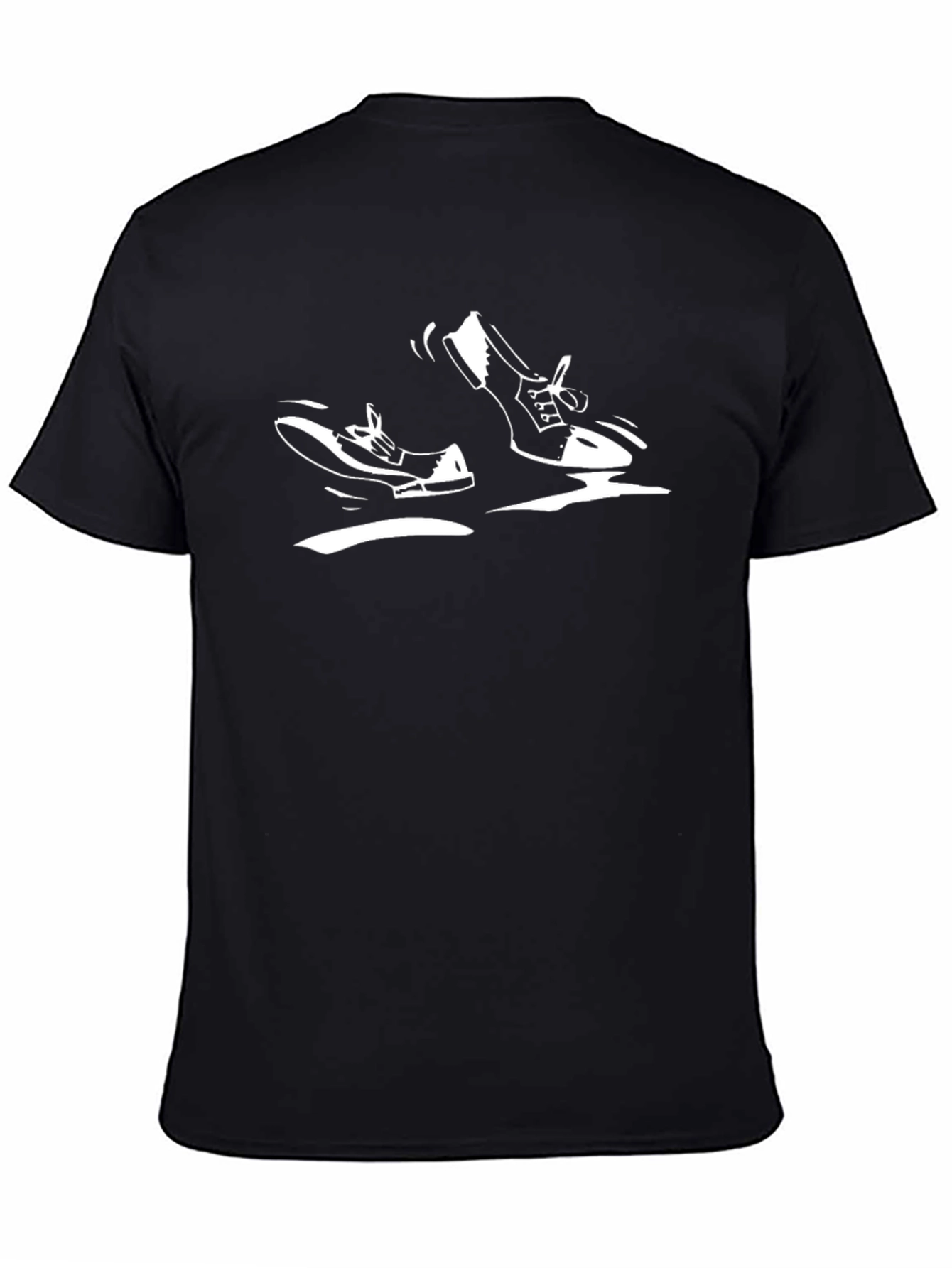 Retro Shoe Graphic Black T-Shirt