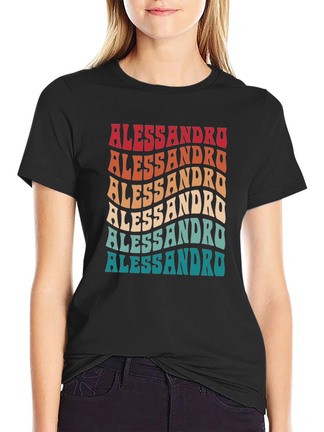 Retro Alessandro Name Tee - Cool Personalized Gift!