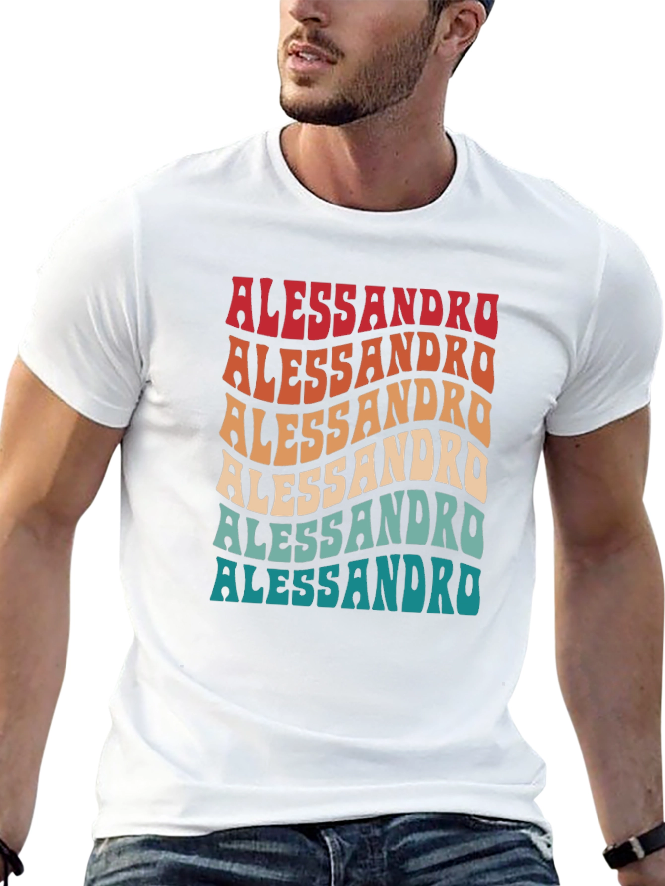 Retro Alessandro Name Tee - Cool Personalized Gift!