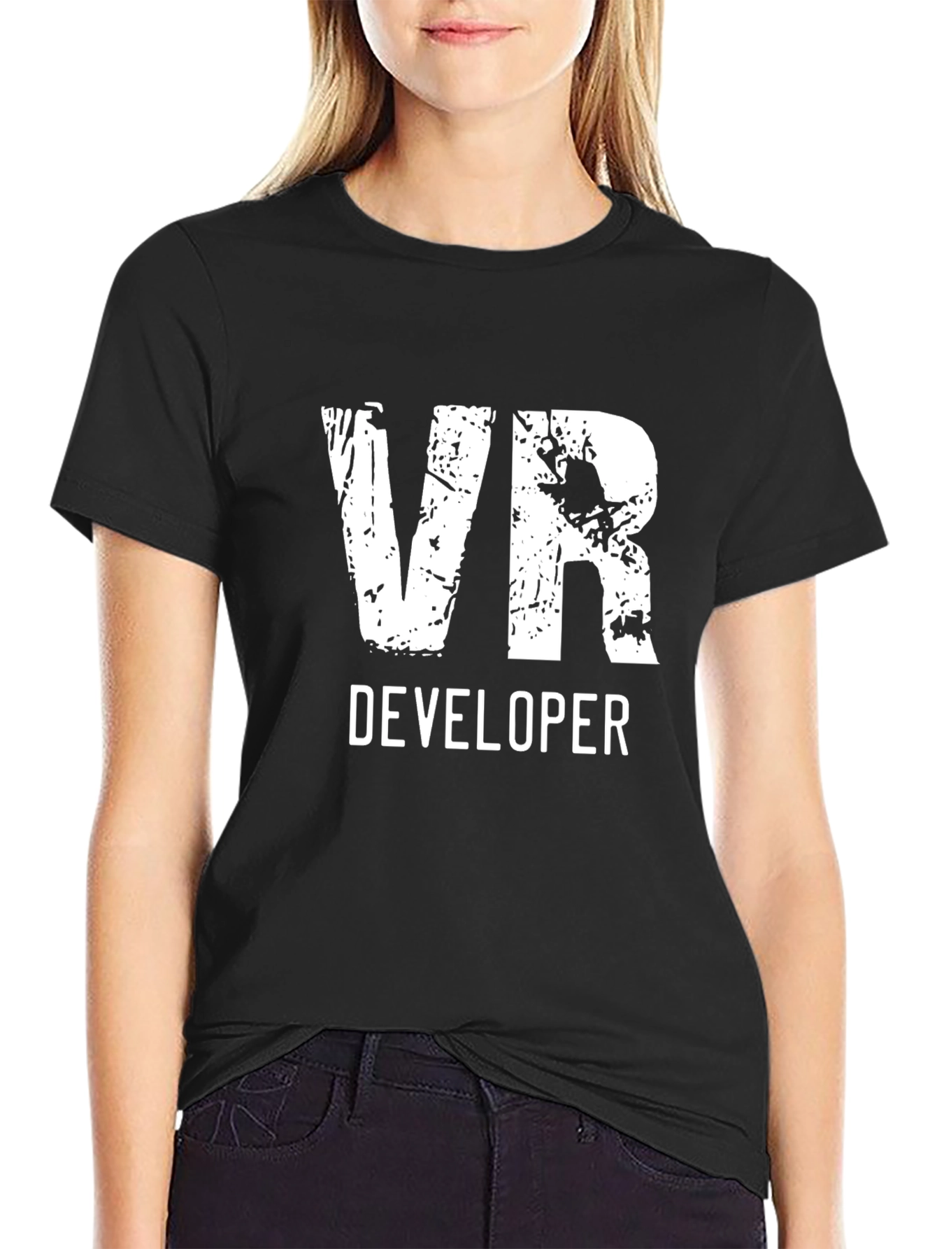 VR Developer Black Graphic Tee