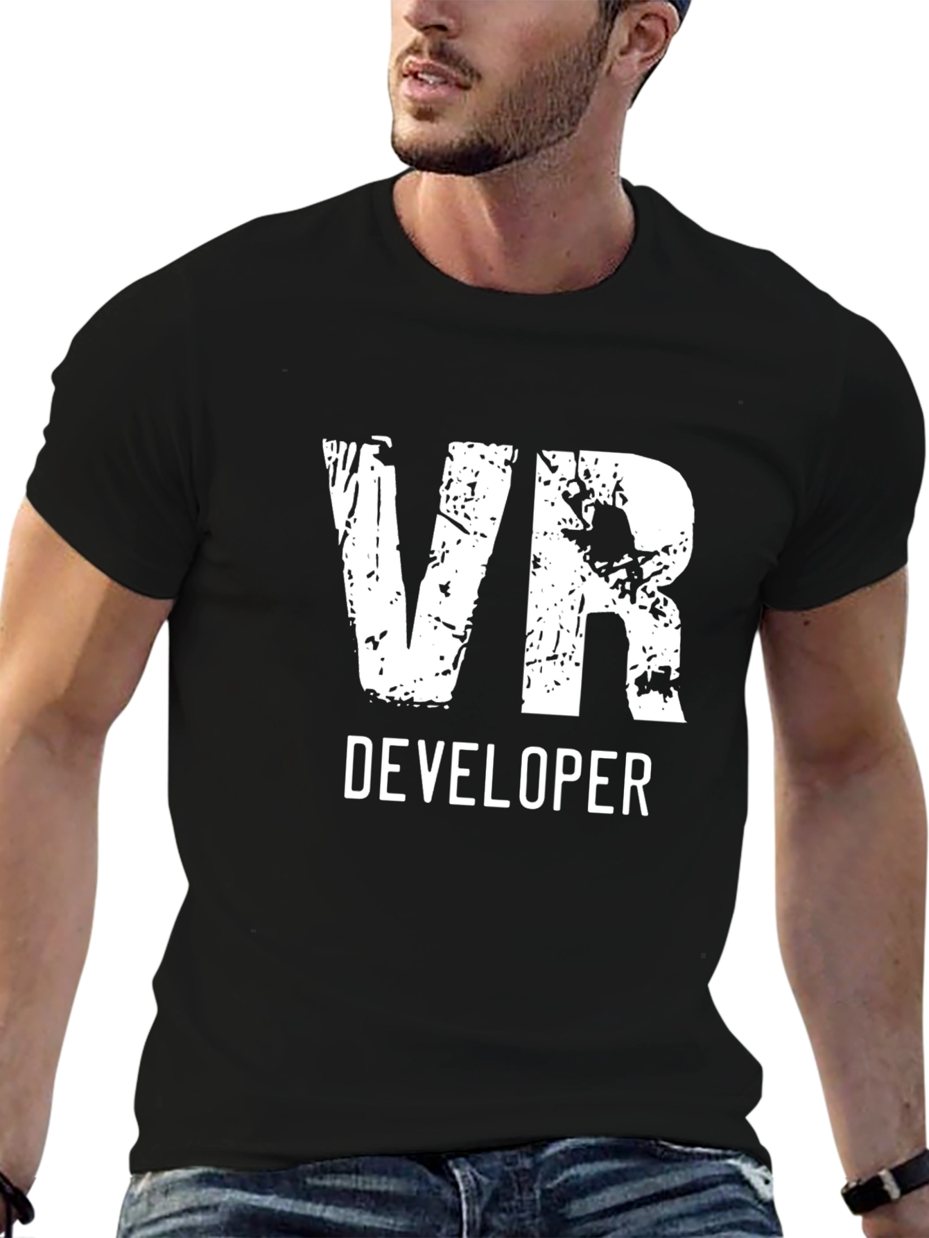 VR Developer Black Graphic Tee