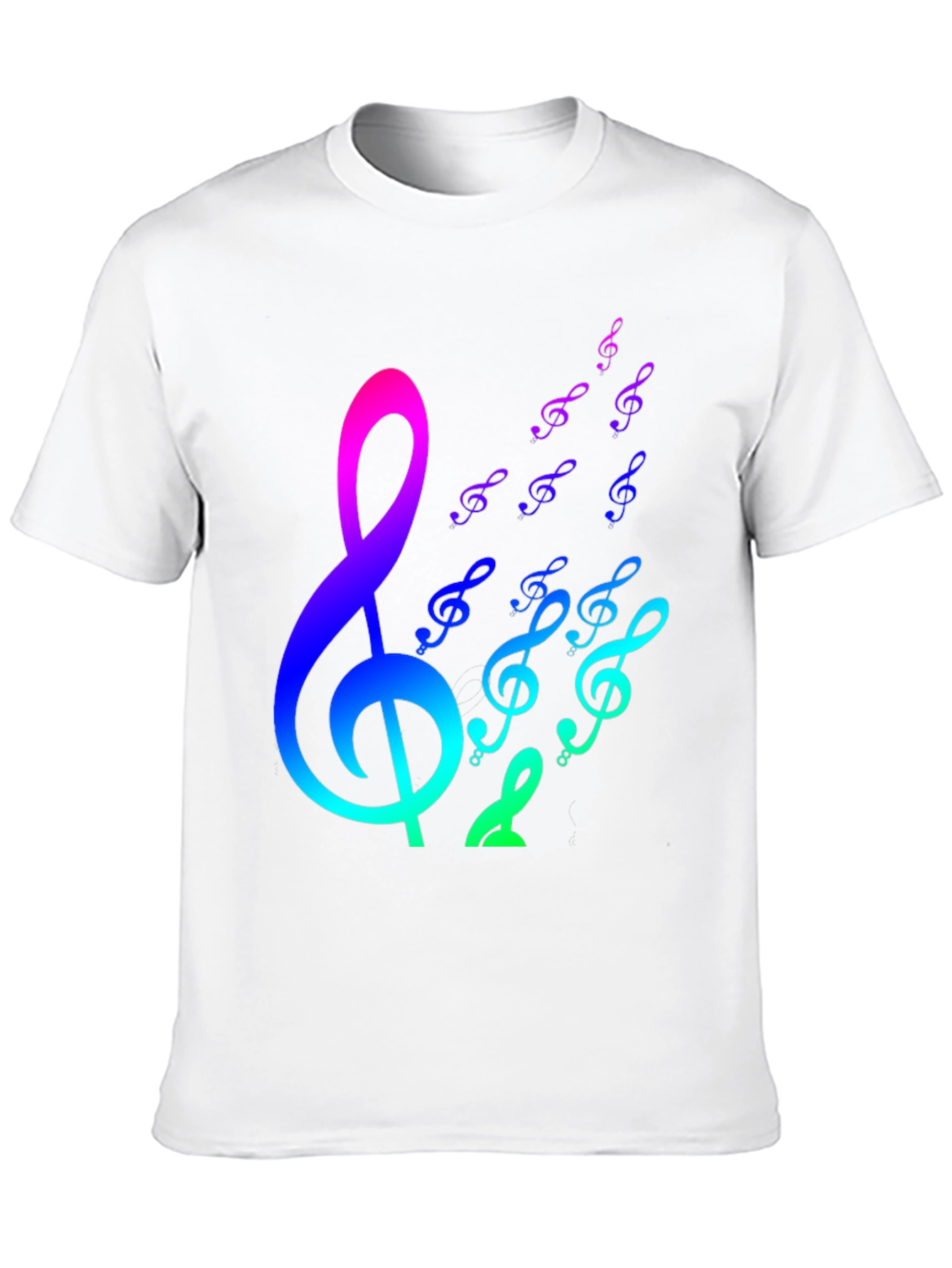 Rainbow Music Notes Graphic Tee