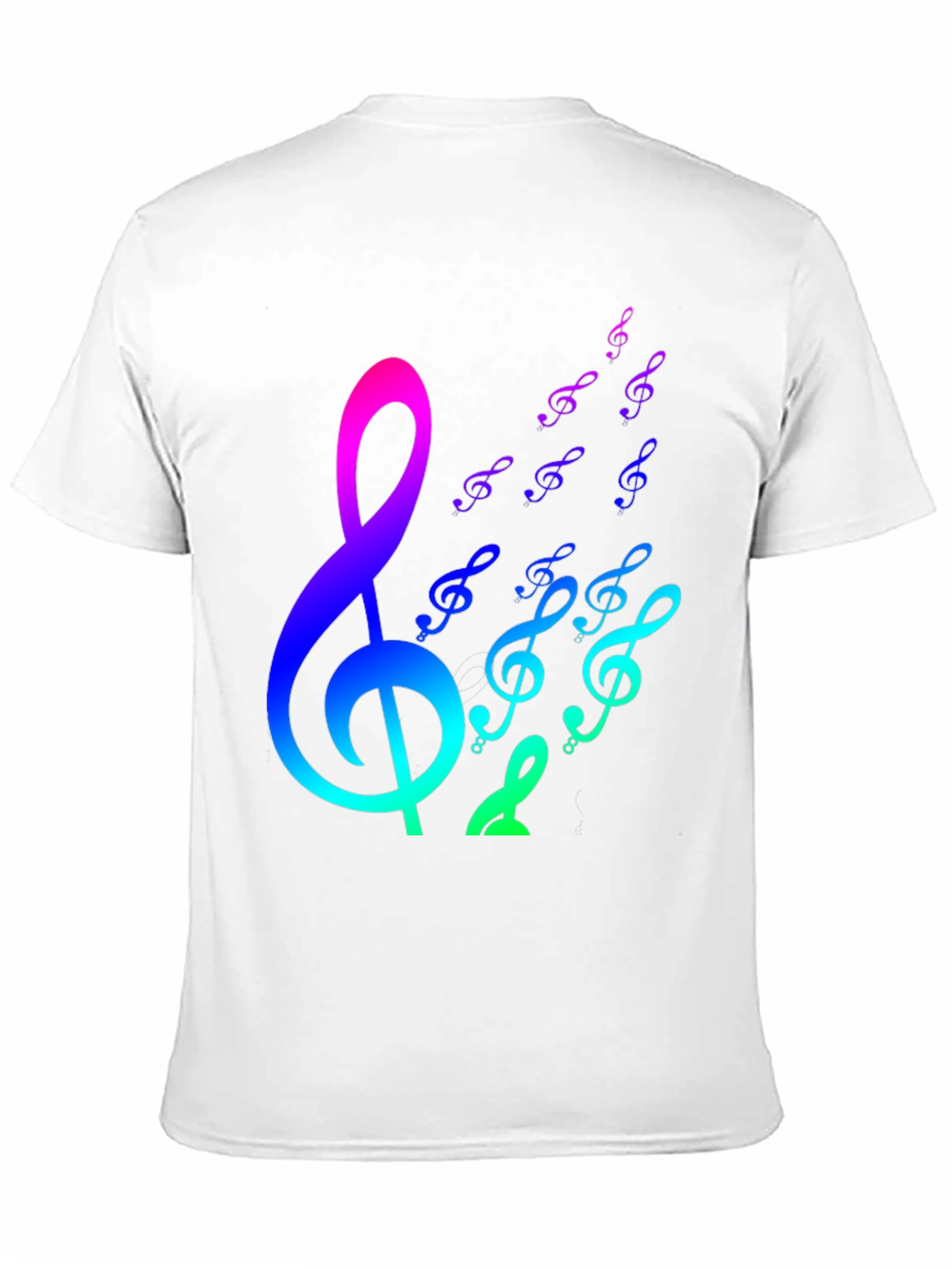 Rainbow Music Notes Graphic Tee