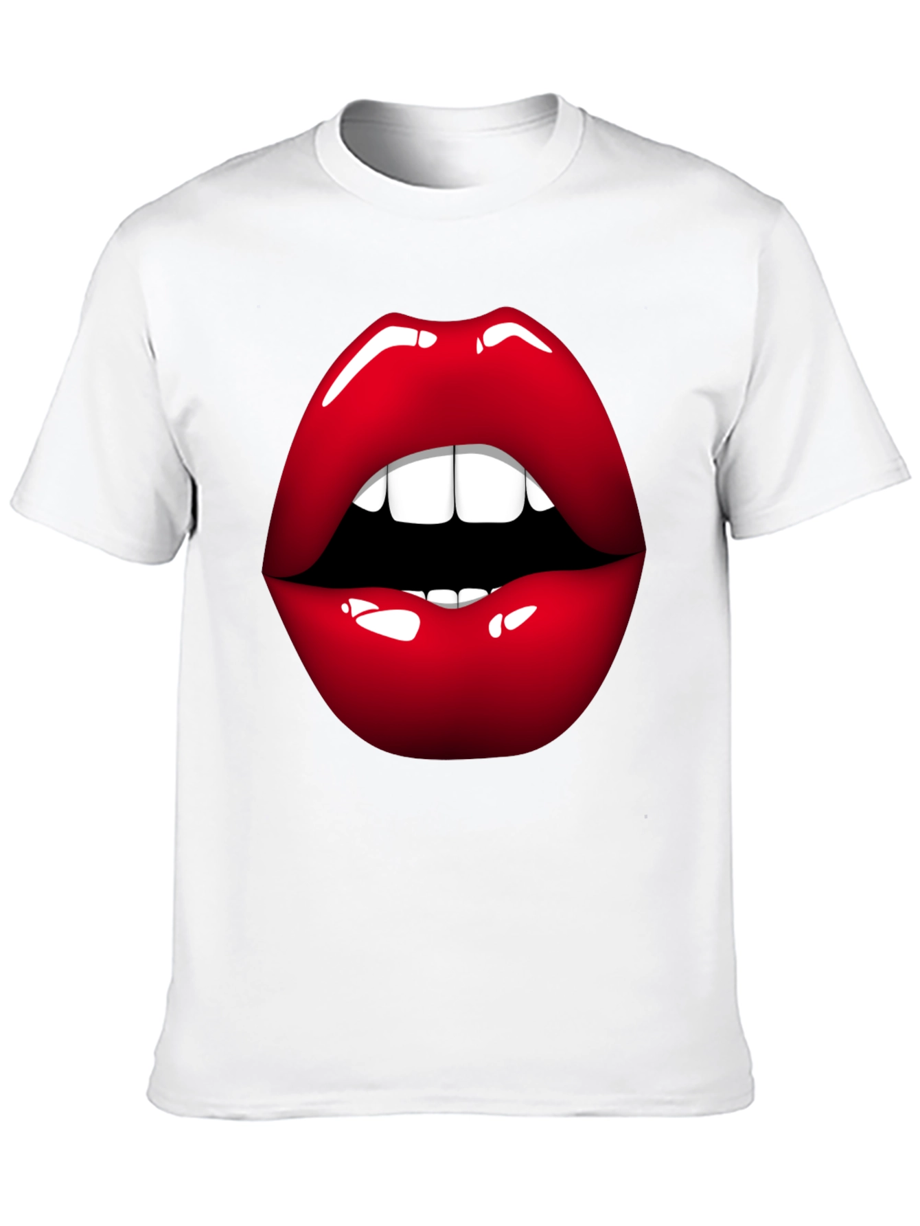 Bold Lip Graphic Tee - Stylish Statement Shirt