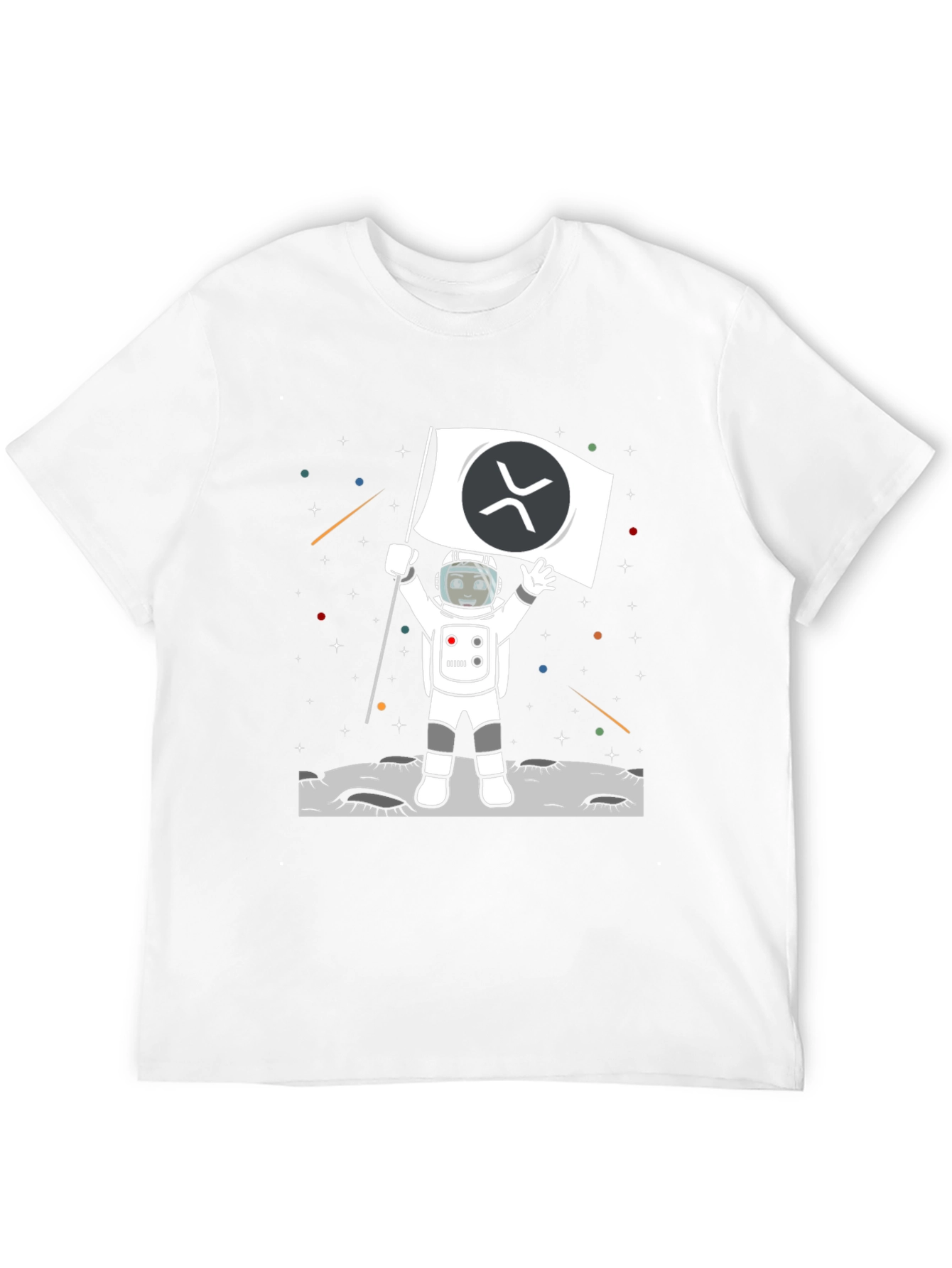Ripple XRP Crypto Astronaut T-Shirt - To the Moon!