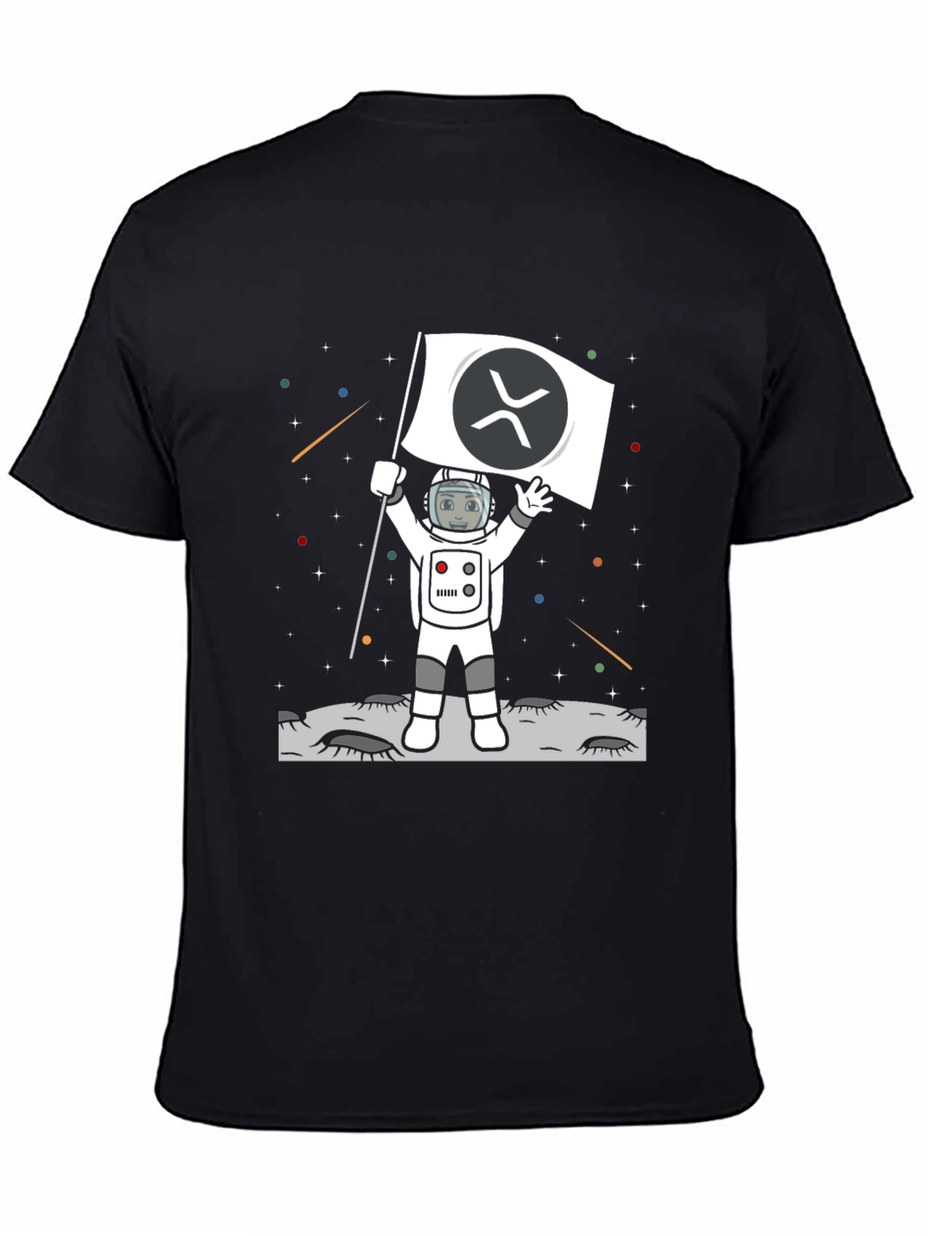 Ripple XRP Crypto Astronaut T-Shirt - To the Moon!