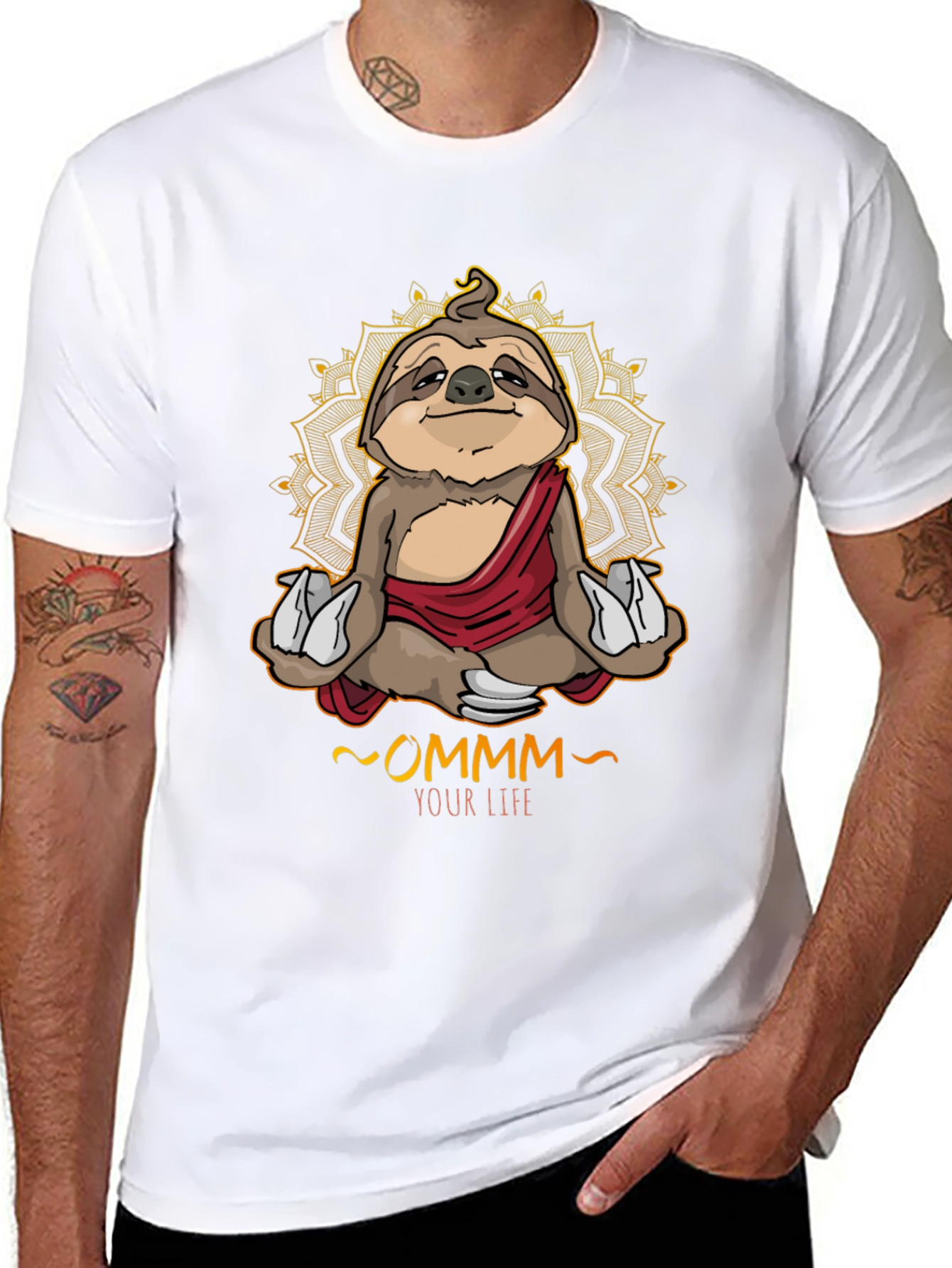 Meditating Sloth T-Shirt - OMMM Your Life Tee