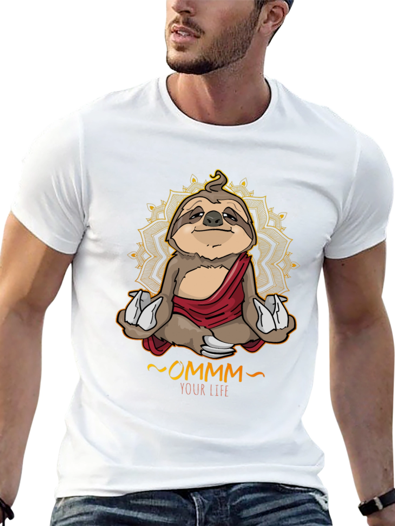 Meditating Sloth T-Shirt - OMMM Your Life Tee