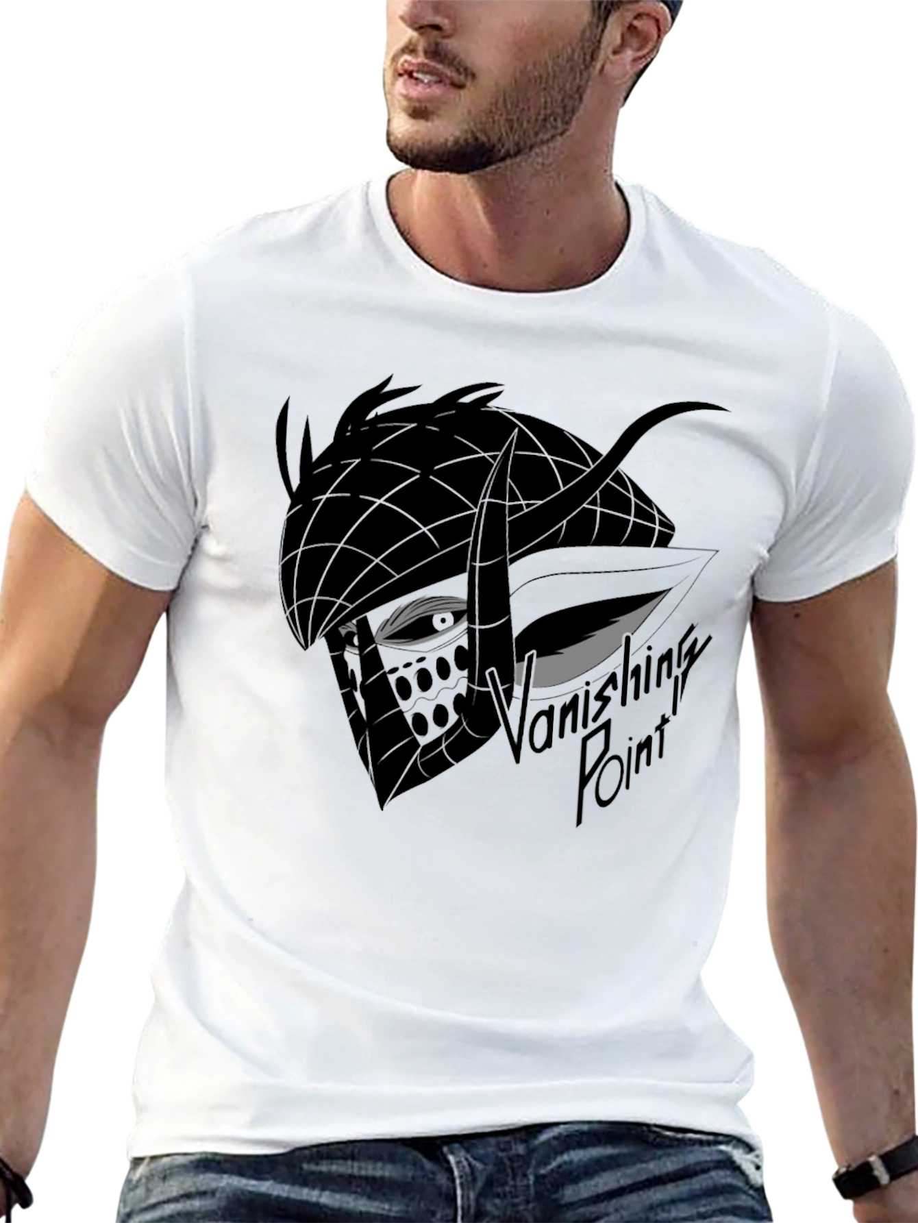 Vanishing Point Graphic Tee - Black