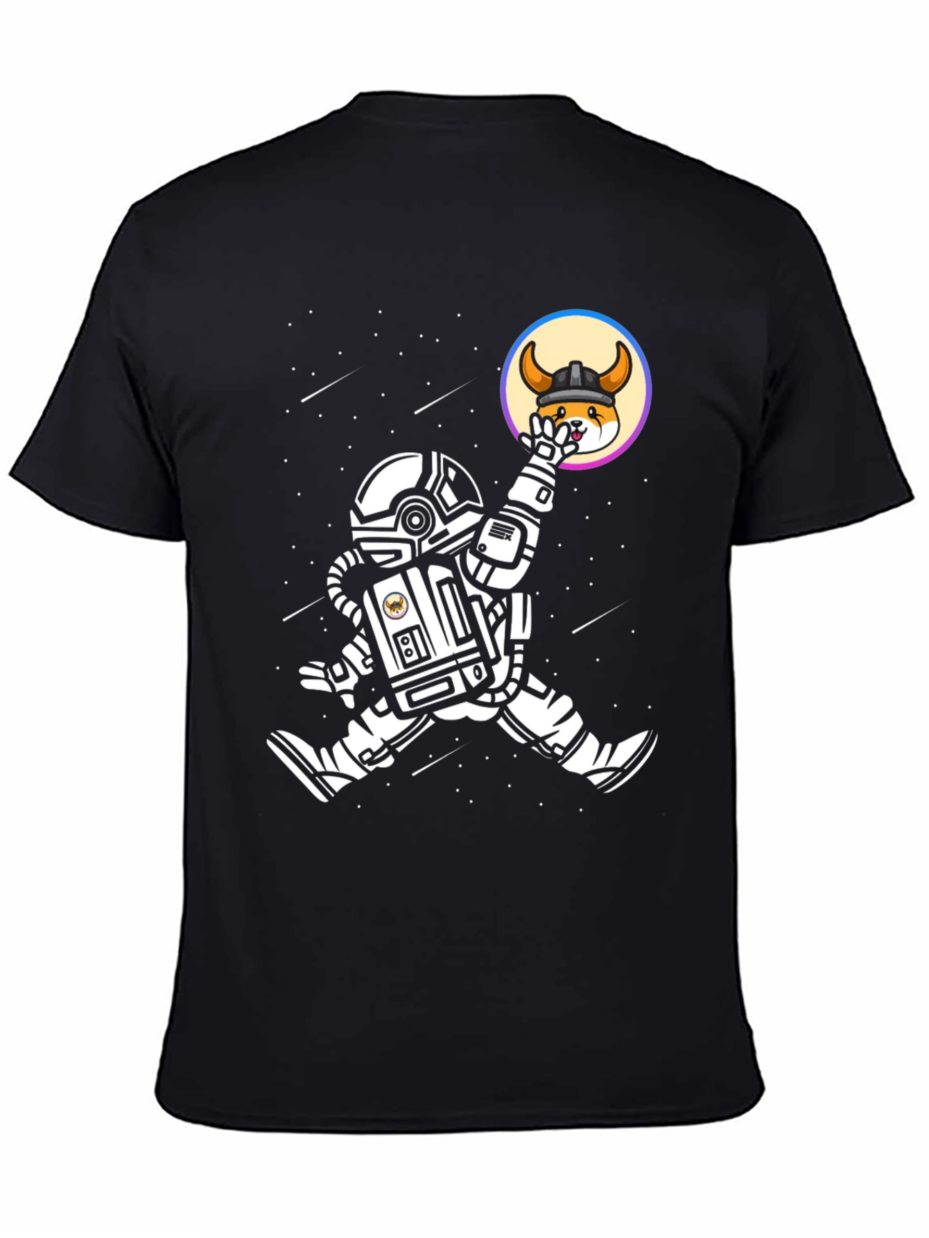 Astronaut Doge Viking Helmet T-Shirt