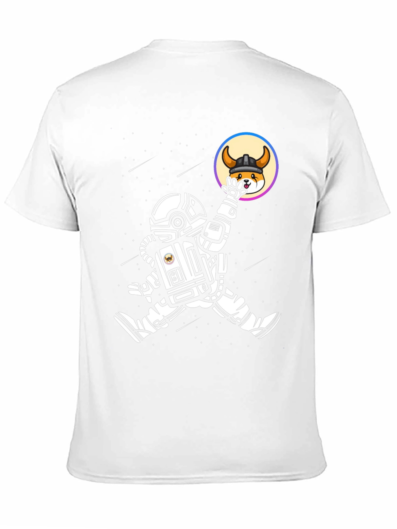 Astronaut Doge Viking Helmet T-Shirt
