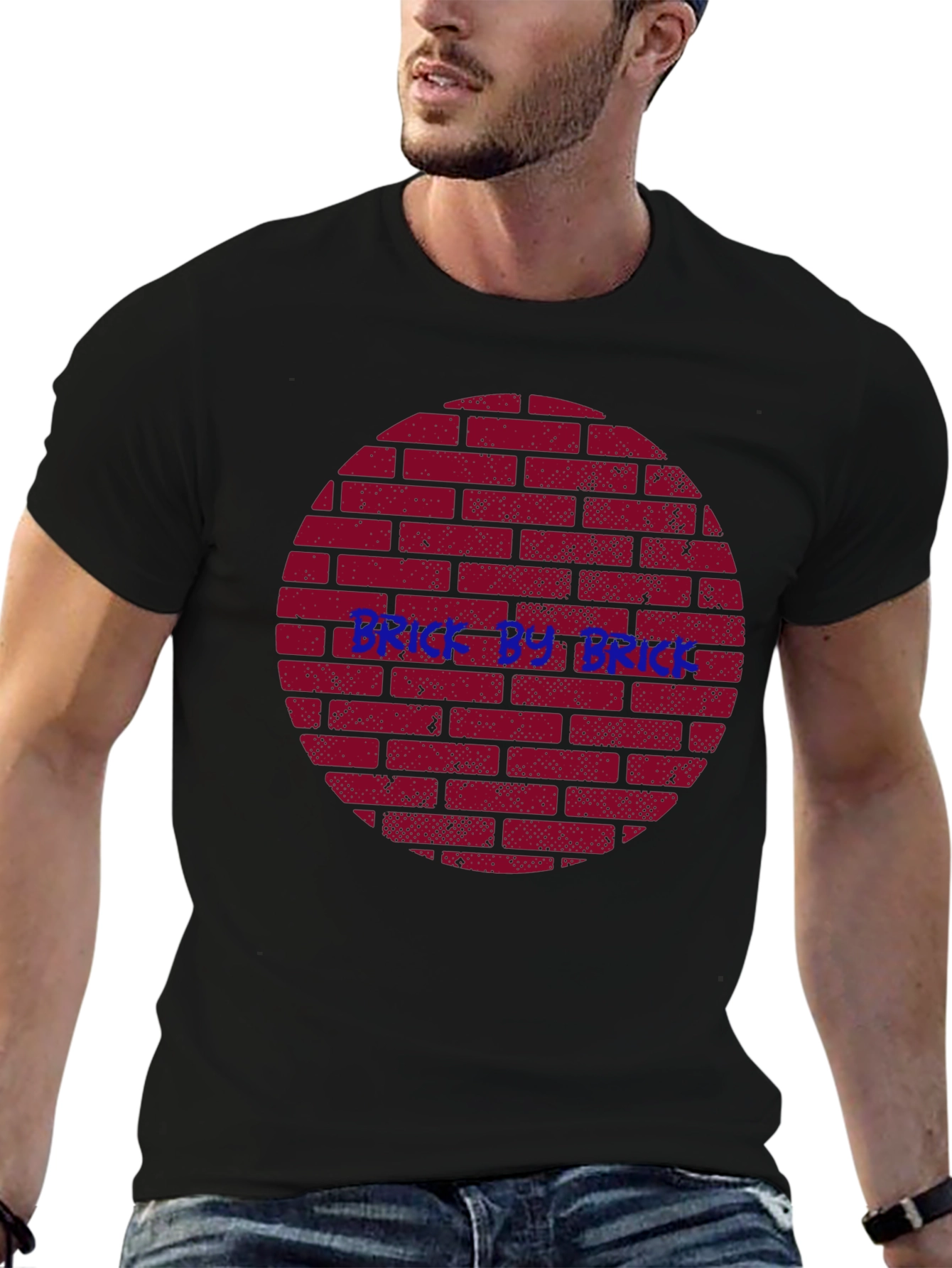 Brick by Brick Graphic Tee - Construction Style