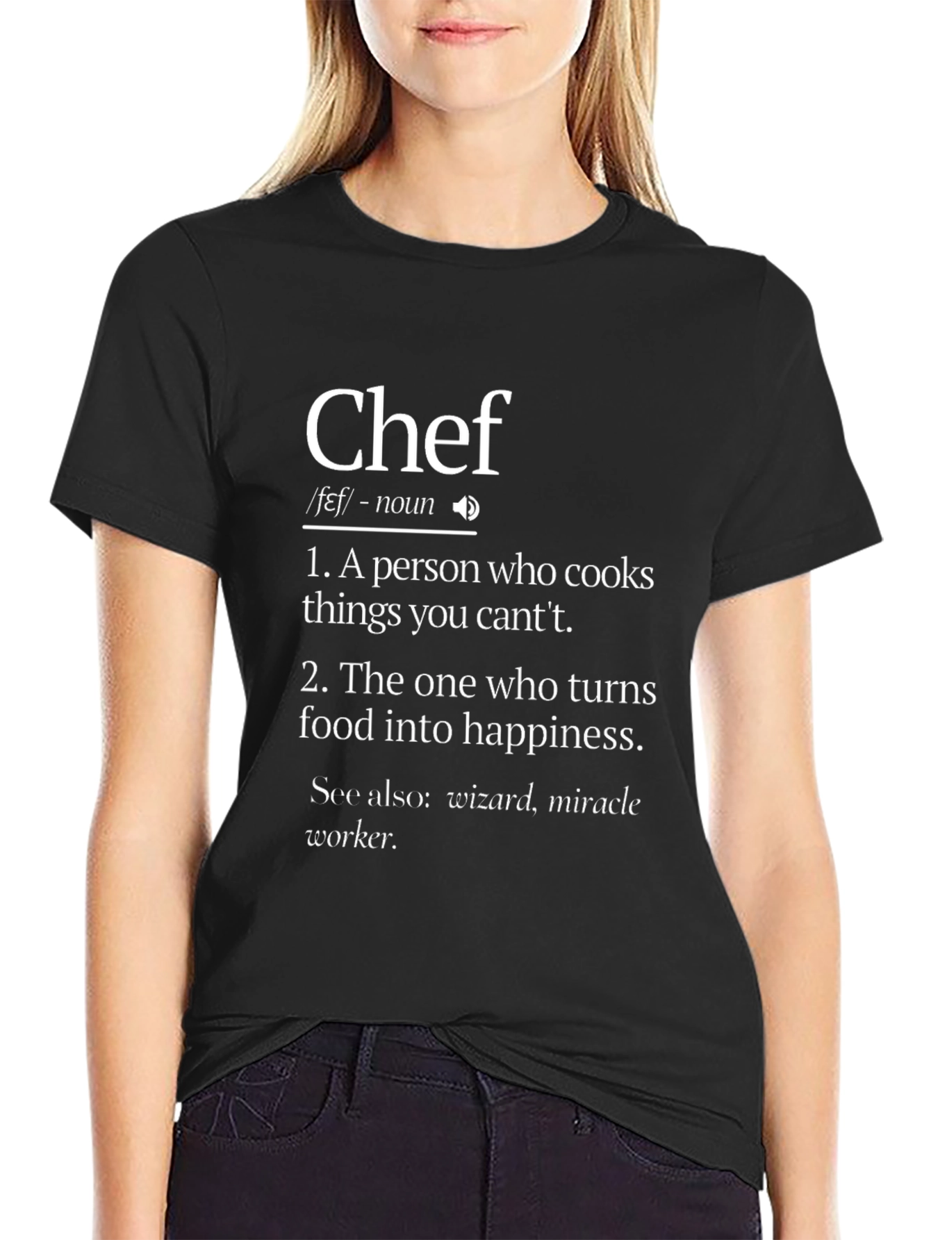 Chef Definition Graphic T-Shirt - Cooking Humor
