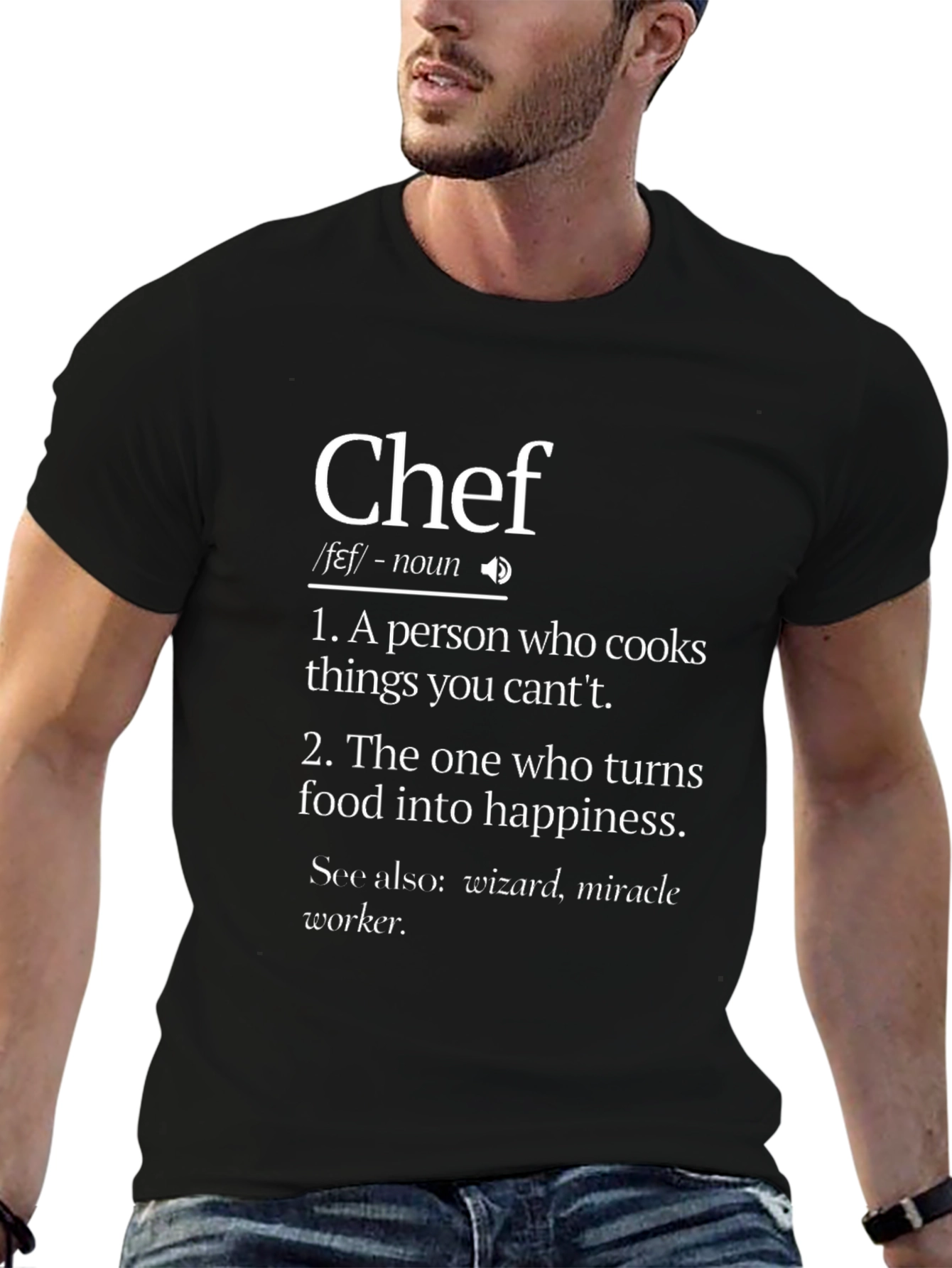 Chef Definition Graphic T-Shirt - Cooking Humor