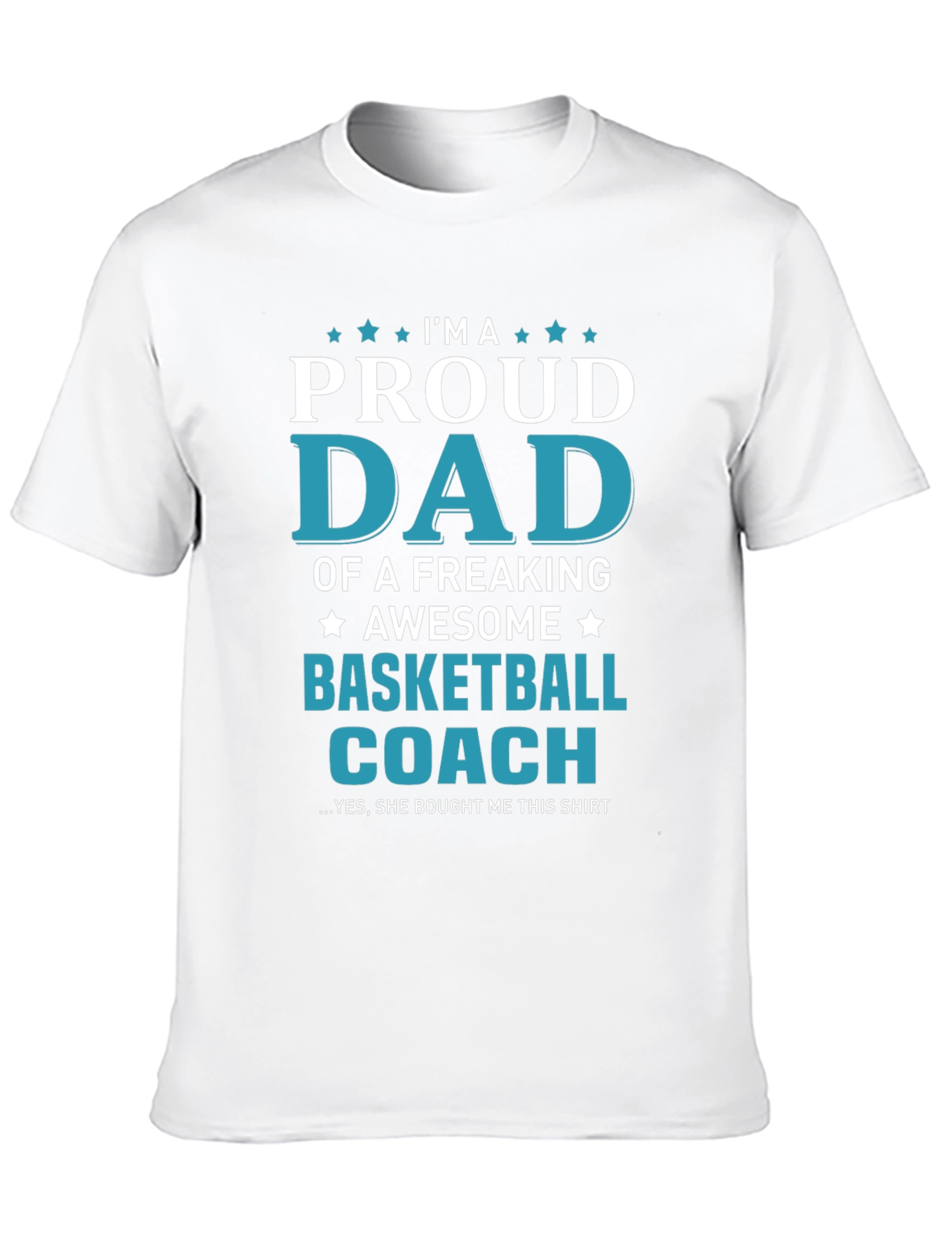 Proud Dad Basketball Coach Graphic Tee
