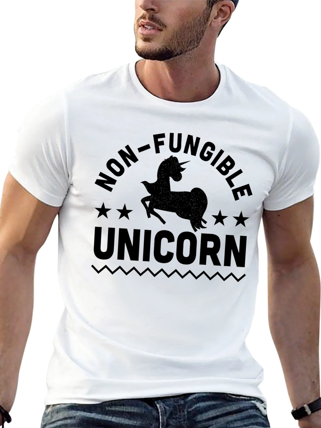 Non-Fungible Unicorn Black T-Shirt