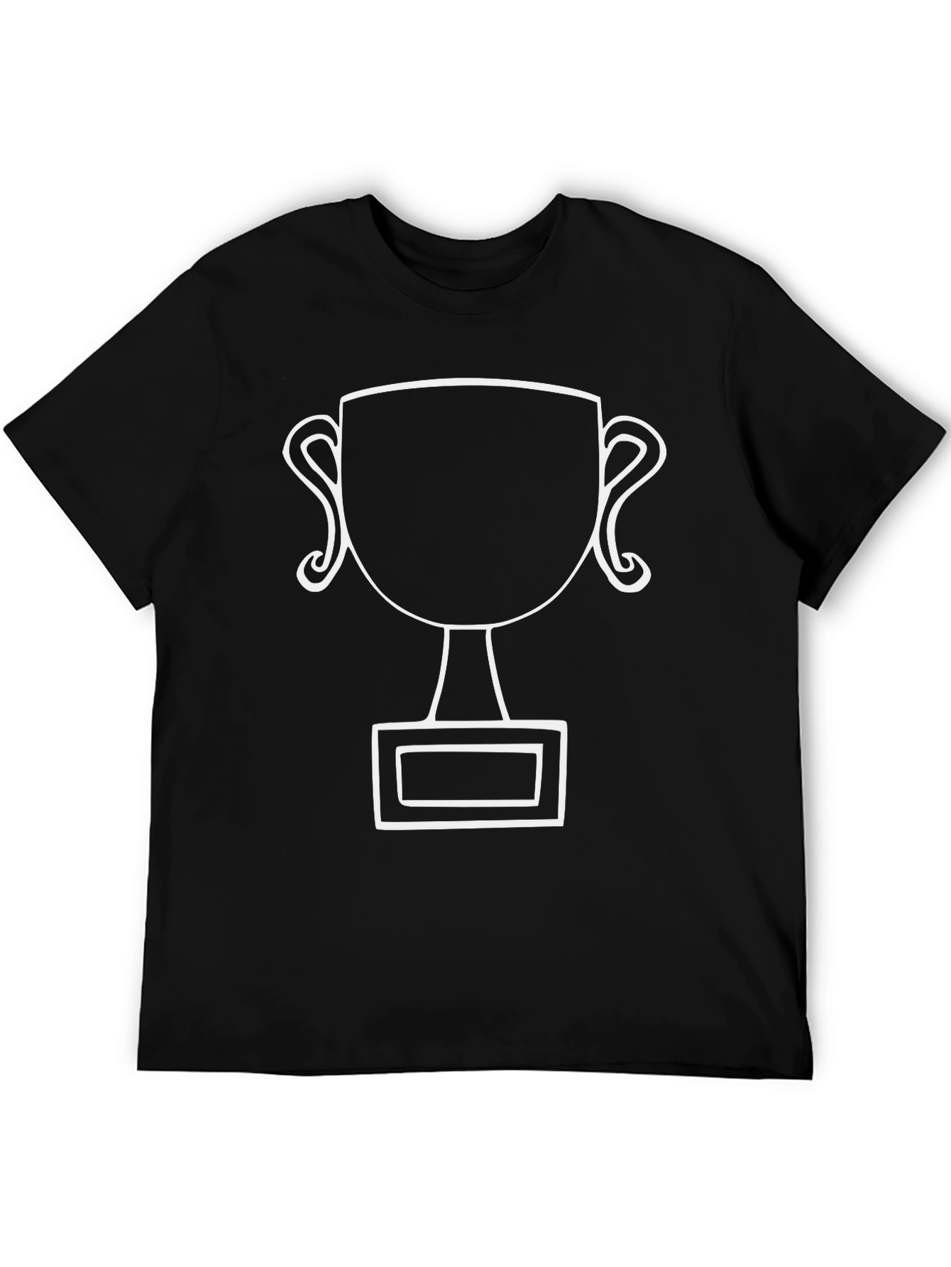 Trophy Graphic Tee - Black Cotton Blend