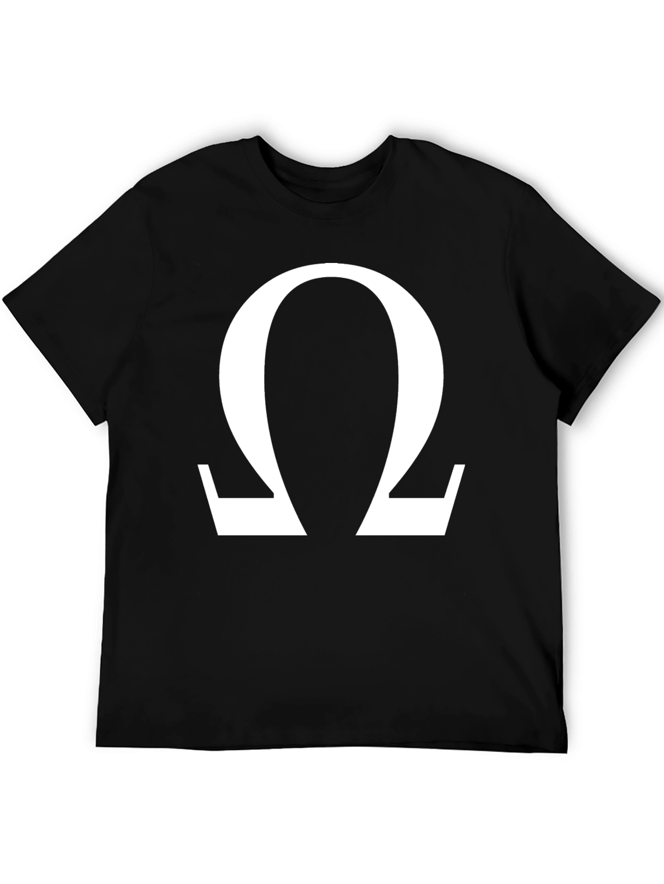 Omega Symbol Graphic Tee - Classic Black T-Shirt