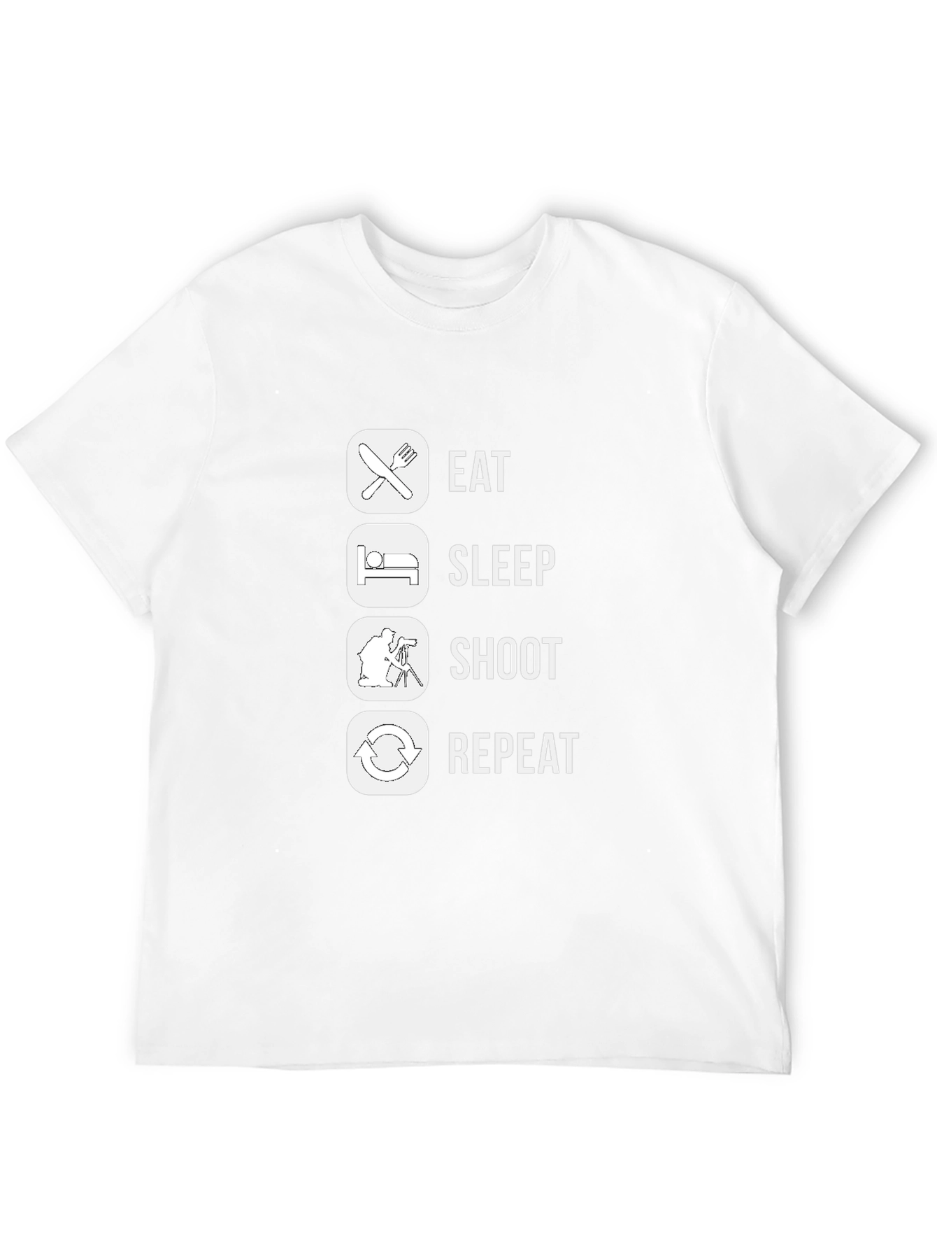 Eat Sleep Shoot Repeat Graphic T-Shirt