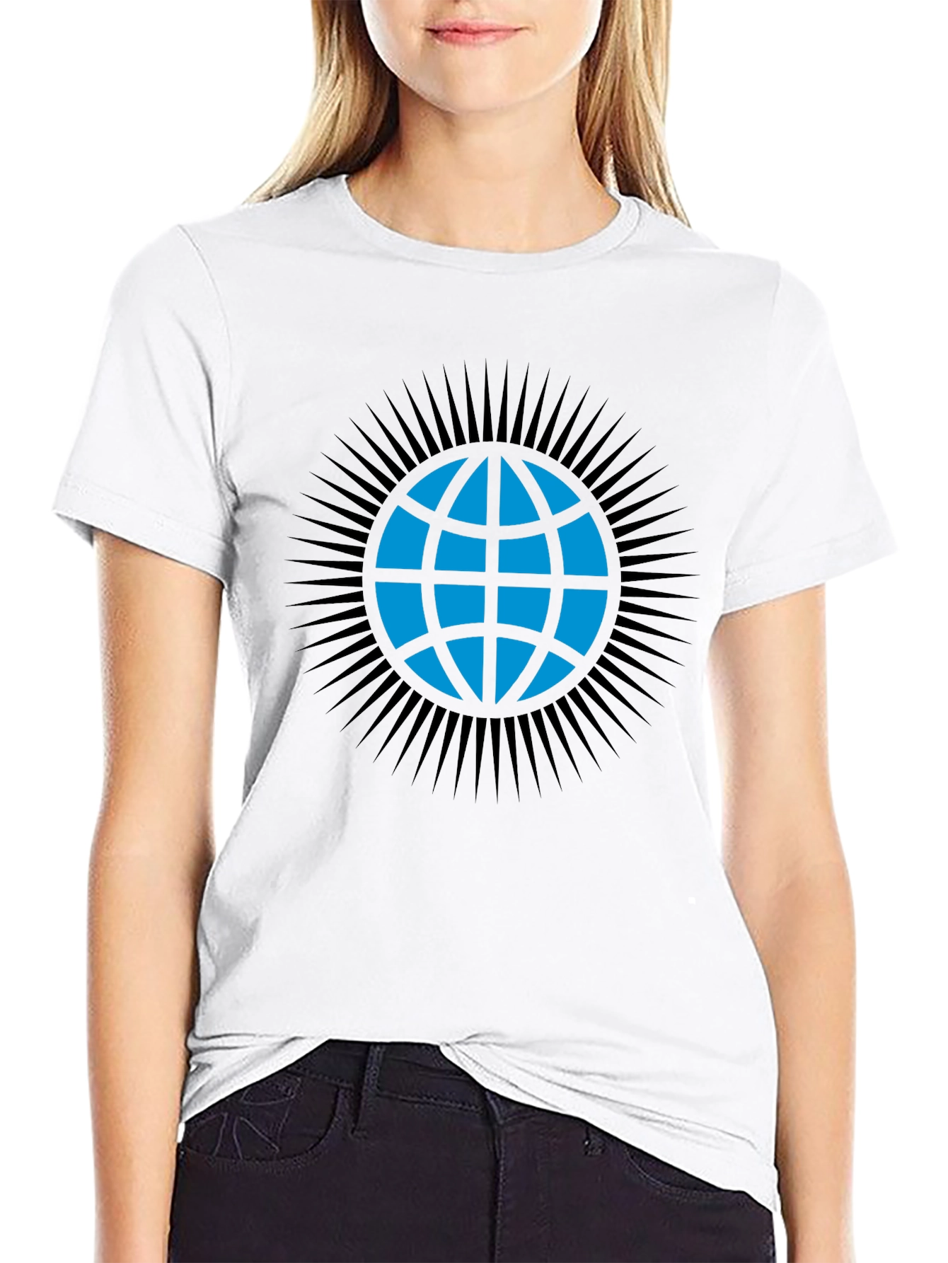 Globe Graphic T-Shirt - Modern Black Tee