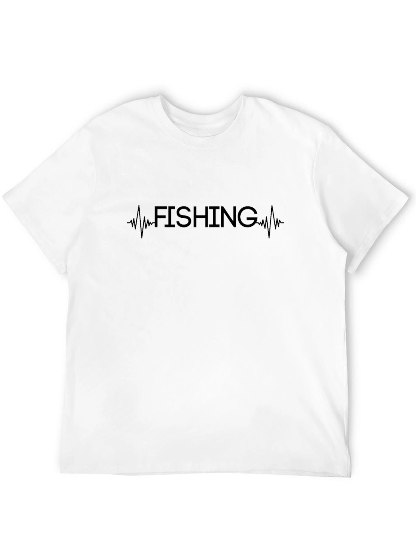 Fishing Heartbeat T-Shirt - Mens Graphic Tee