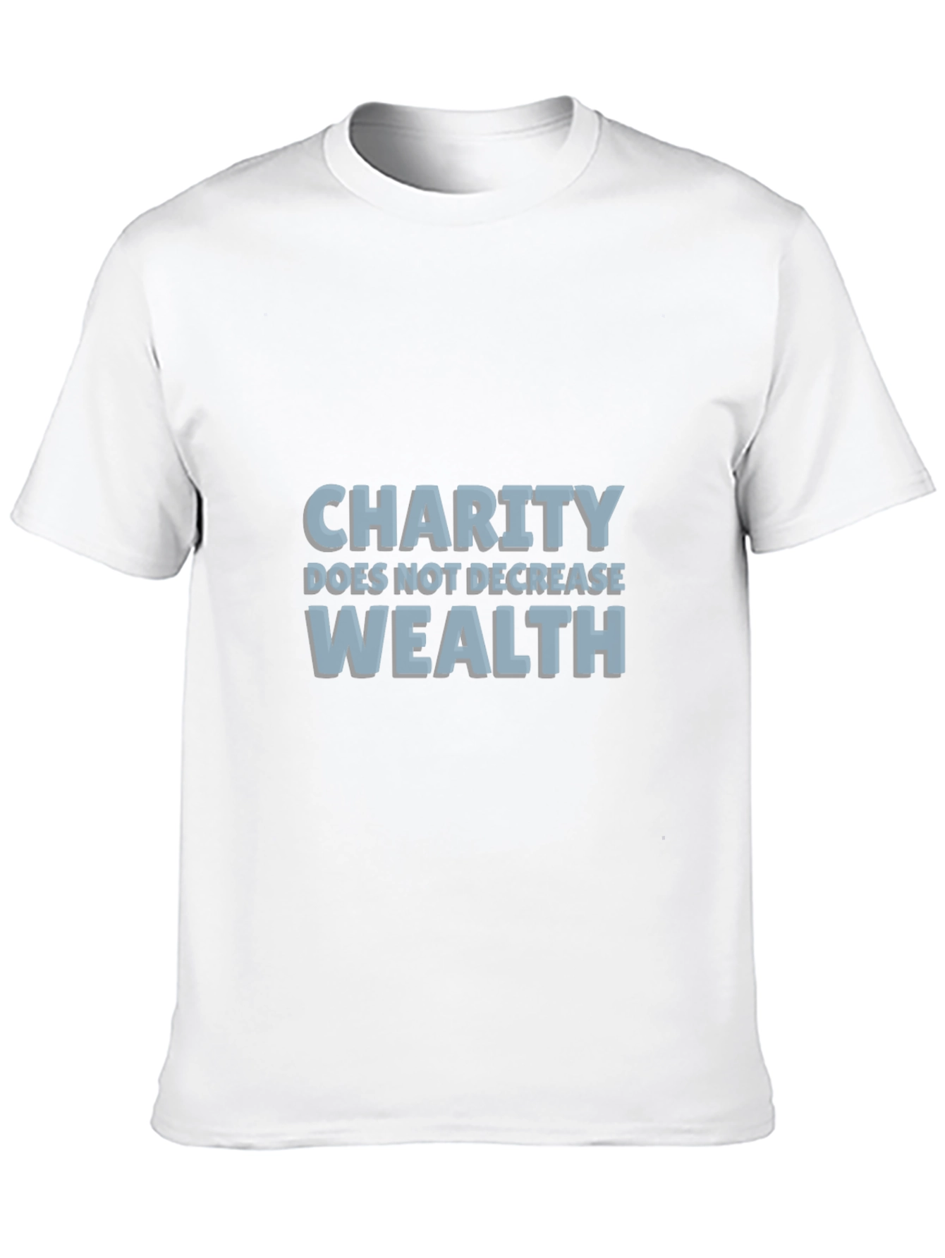 Charity Wealth T-Shirt - Black Graphic Tee