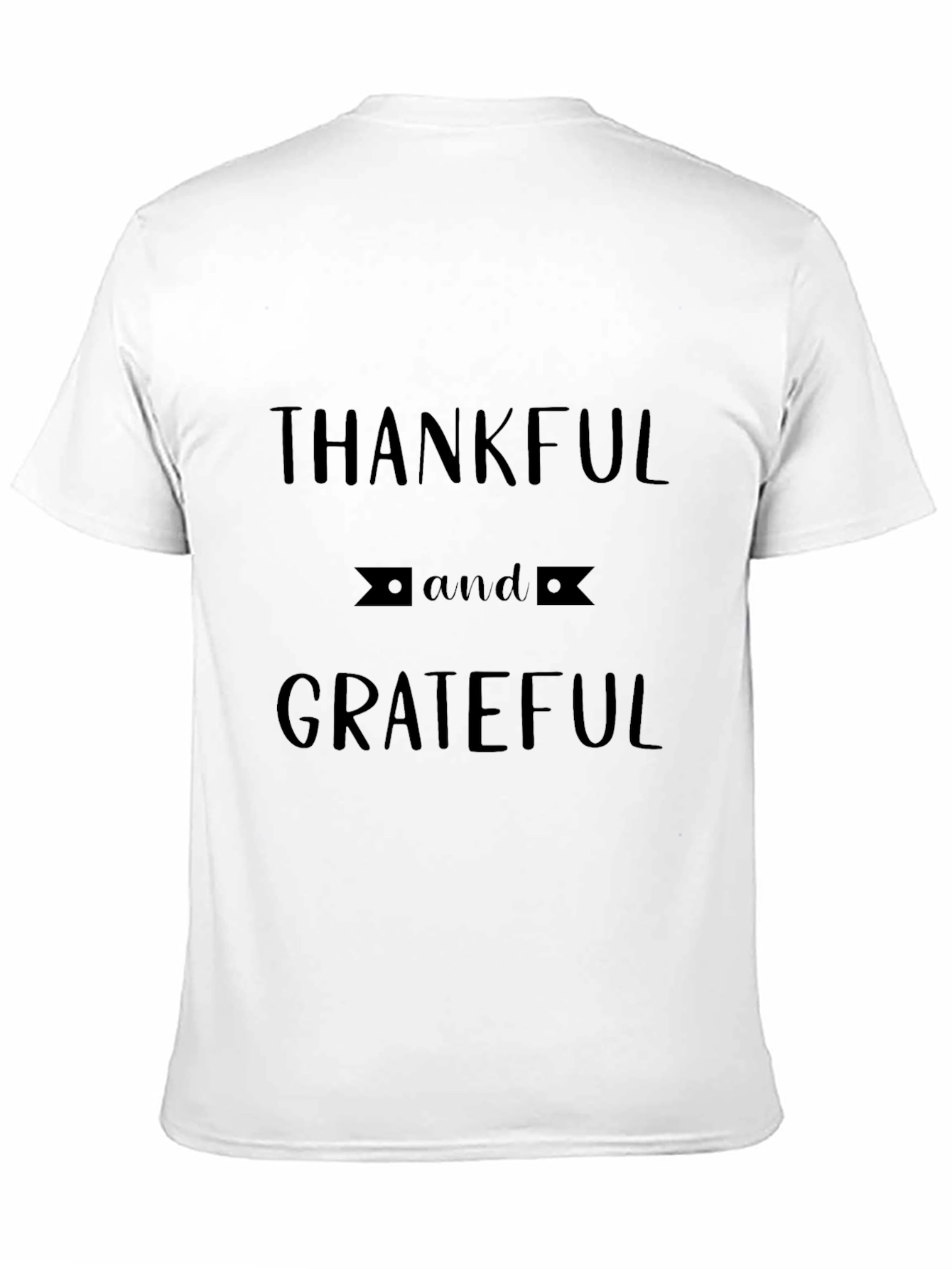 Thankful & Grateful Black Graphic T-Shirt