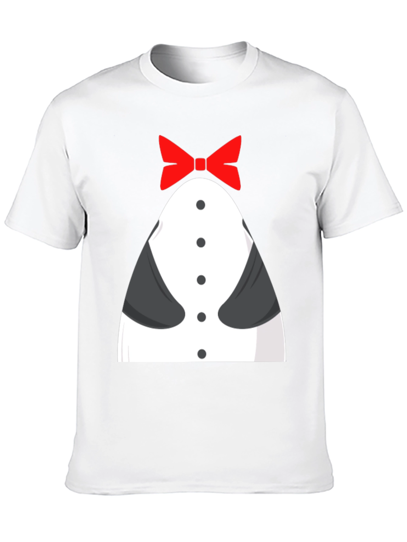 Funny Tuxedo T-Shirt - Bowtie Design Novelty Tee
