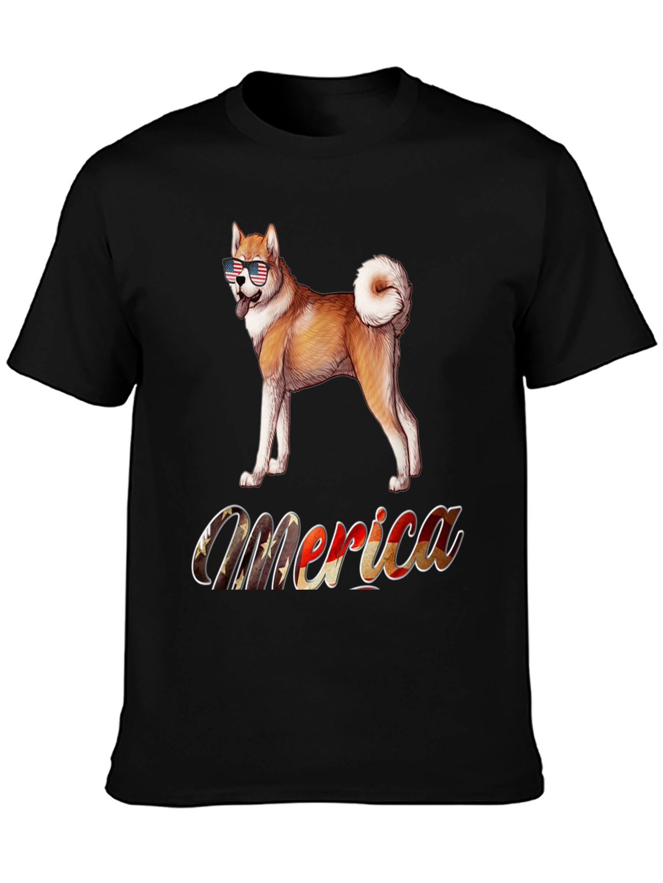 Patriotic Akita Merica T-Shirt