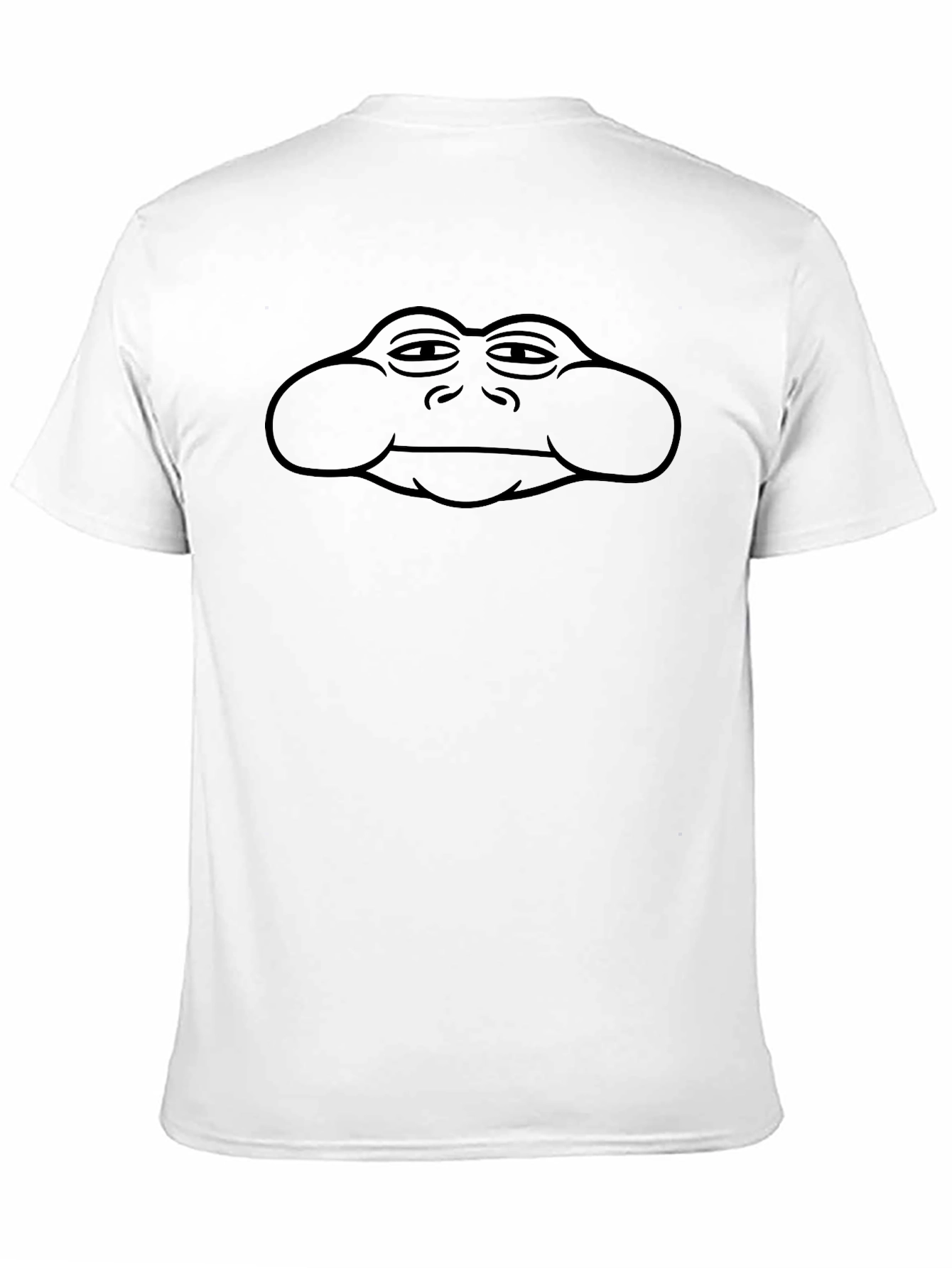 Black T-Shirt with Frog Face Design