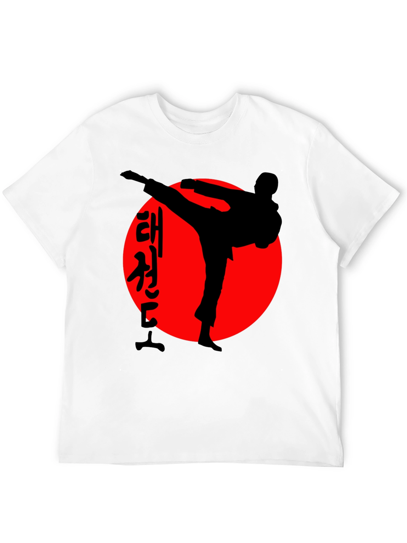 Taekwondo T-Shirt: Martial Arts Silhouette Design
