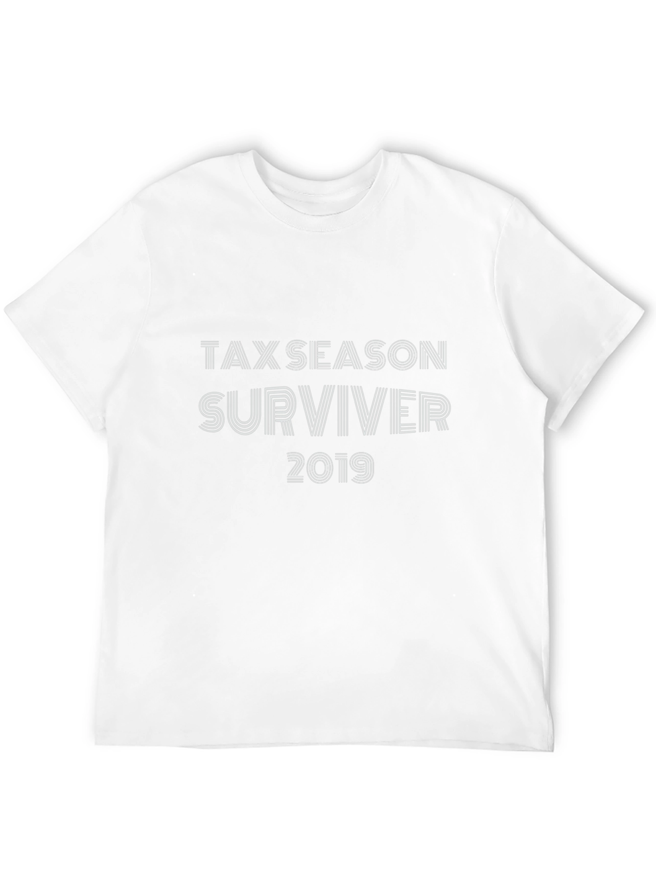 Tax Season Surviver 2019 Black T-Shirt